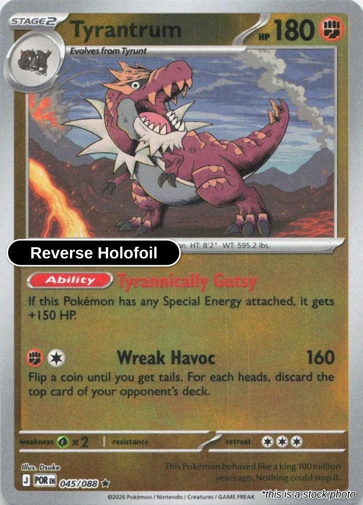 Tyrantrum - 045/088 - [POR - ME03: Perfect Order] - Reverse Holofoil