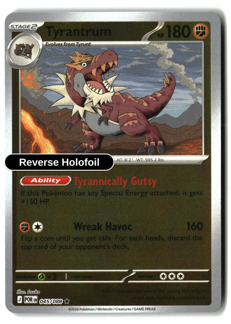 Tyrantrum - 045/088 - [POR - ME03: Perfect Order] - Reverse Holofoil