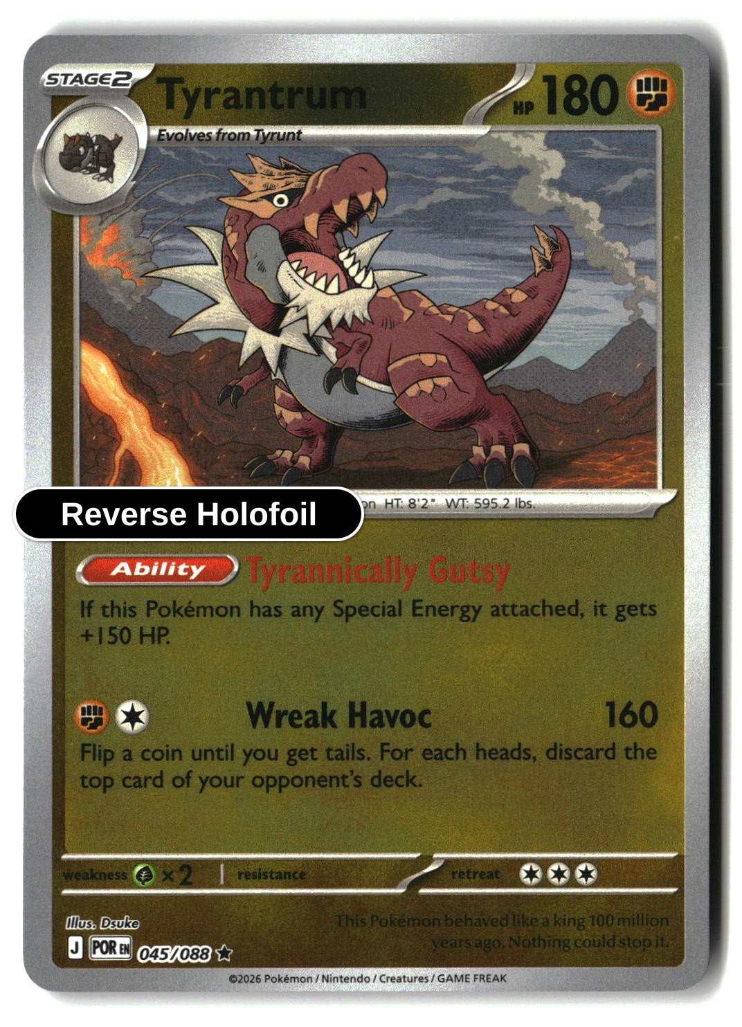 Tyrantrum - 045/088 - [POR - ME03: Perfect Order] - Reverse Holofoil