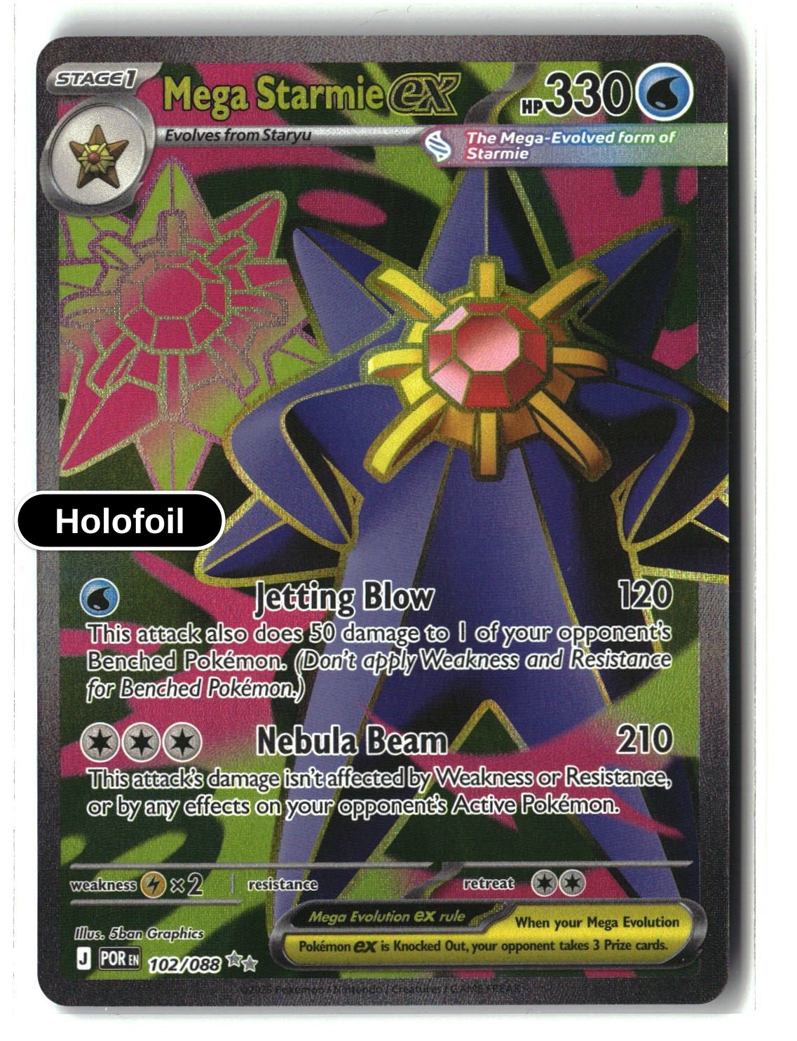Mega Starmie ex - 102/088