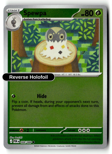 Spewpa - 008/088 - [POR - ME03: Perfect Order] - Reverse Holofoil