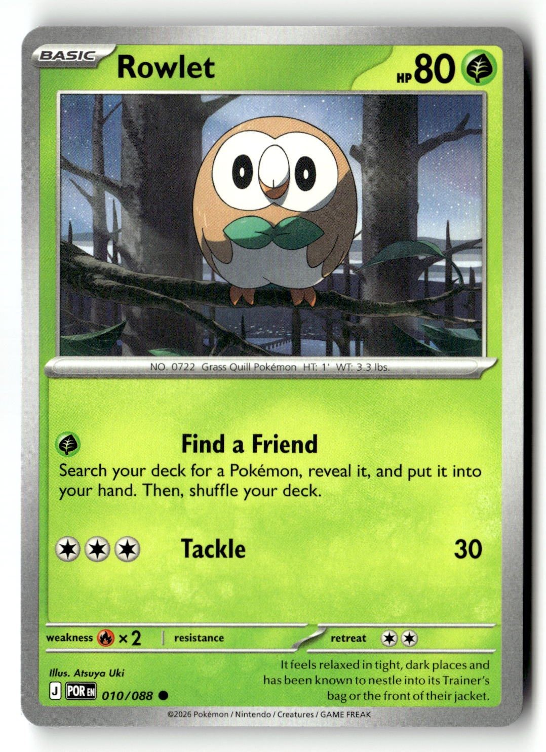 Rowlet - 010/088 - [POR - ME03: Perfect Order]