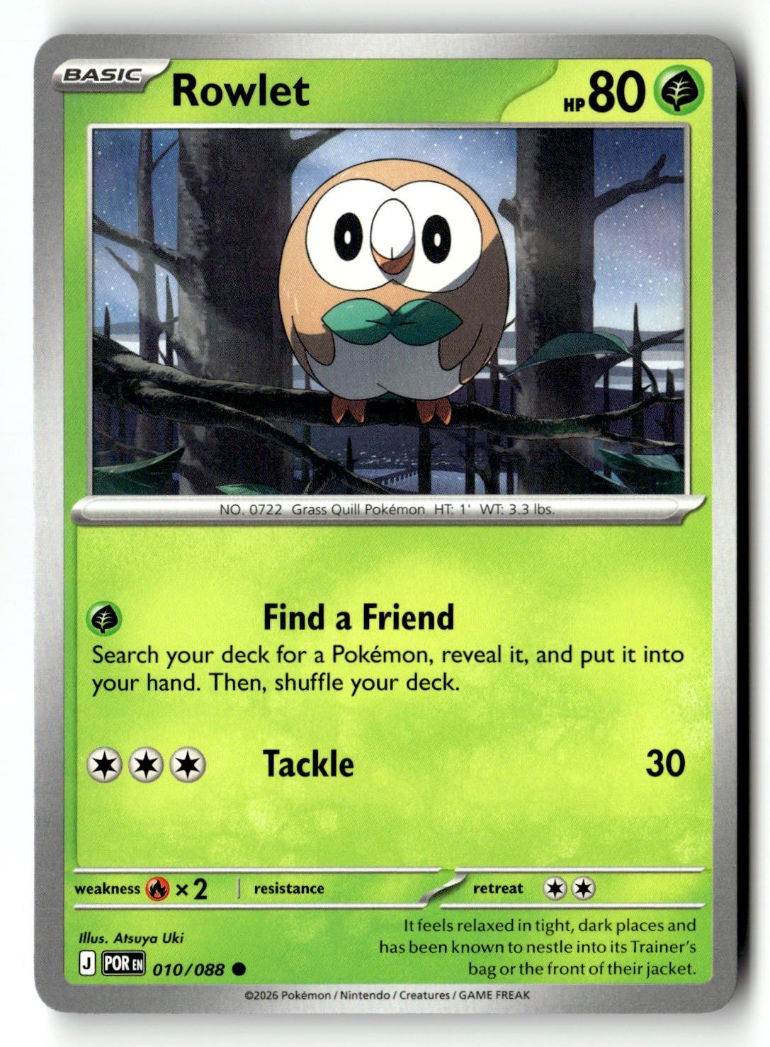 Rowlet - 010/088 - [POR - ME03: Perfect Order]