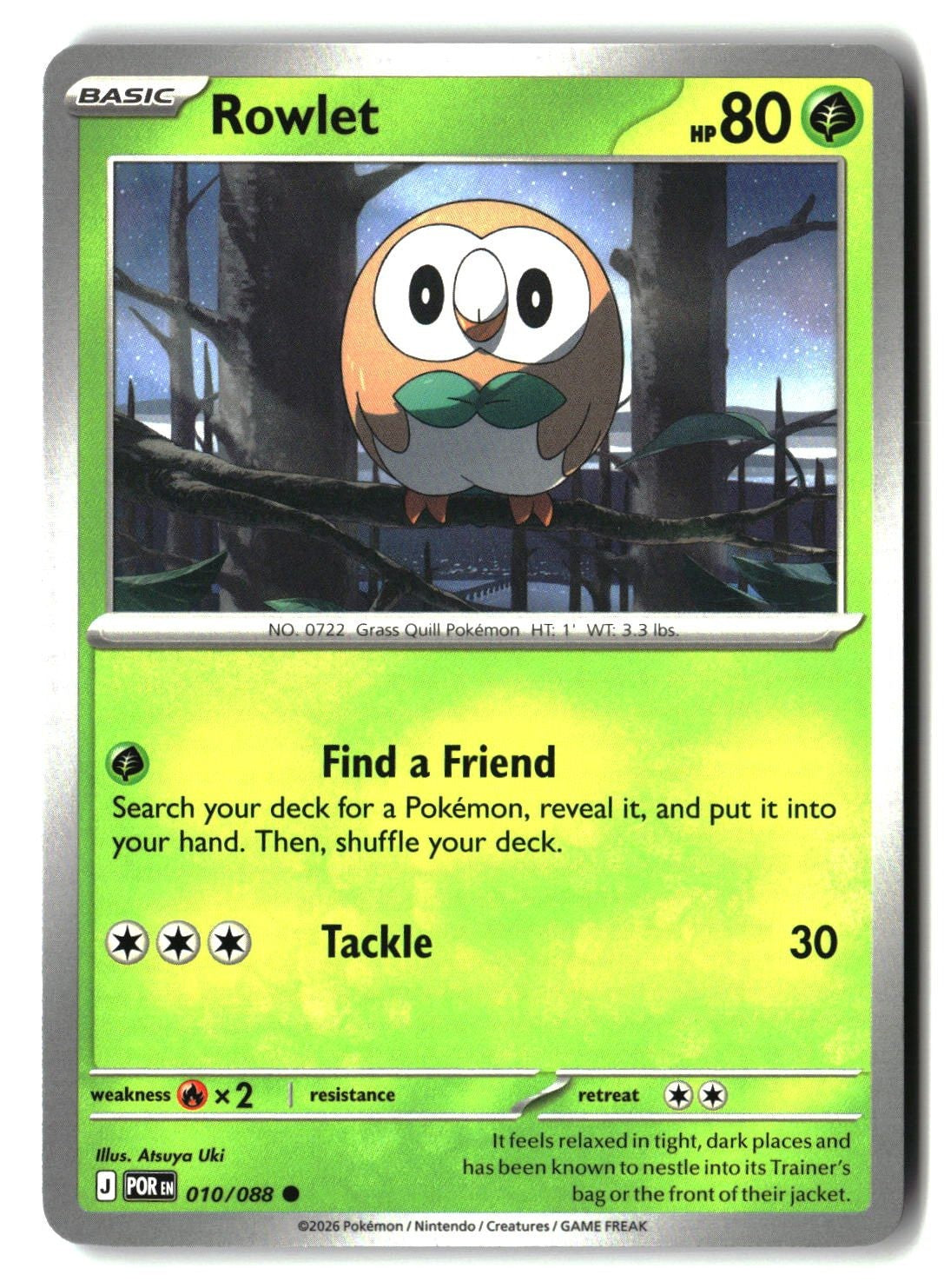 Rowlet - 010/088 - [POR - ME03: Perfect Order]
