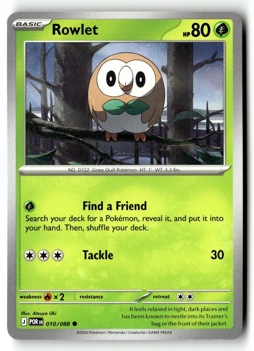 Rowlet - 010/088 - [POR - ME03: Perfect Order]