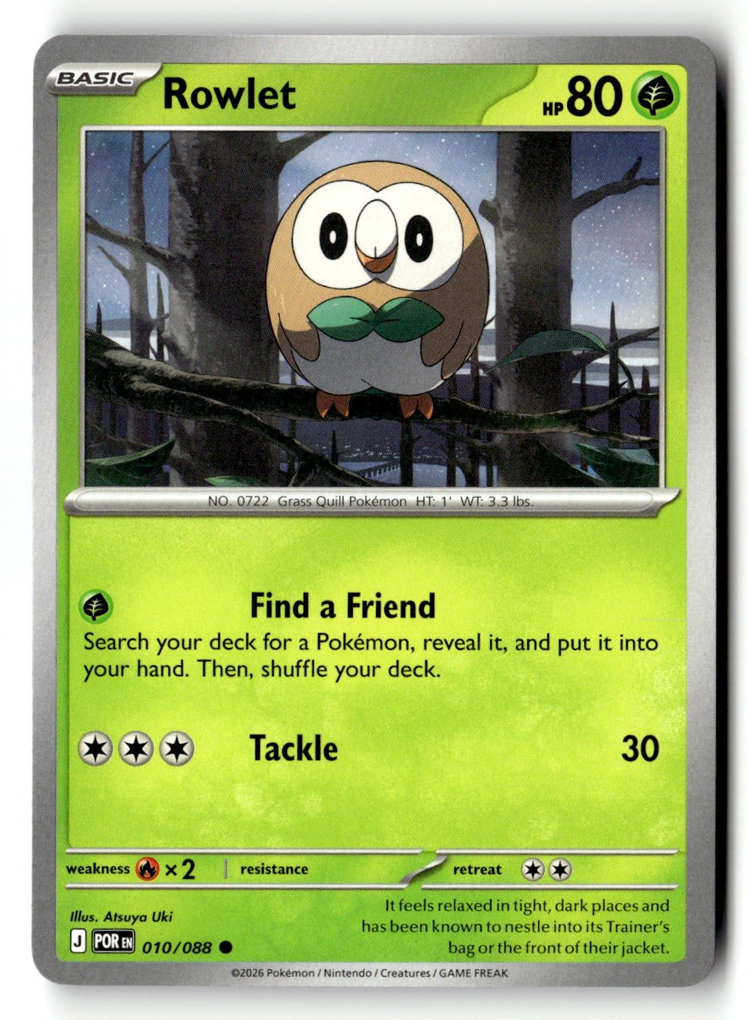 Rowlet - 010/088 - [POR - ME03: Perfect Order]