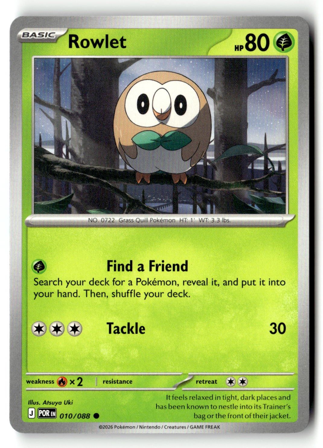 Rowlet - 010/088 - [POR - ME03: Perfect Order]