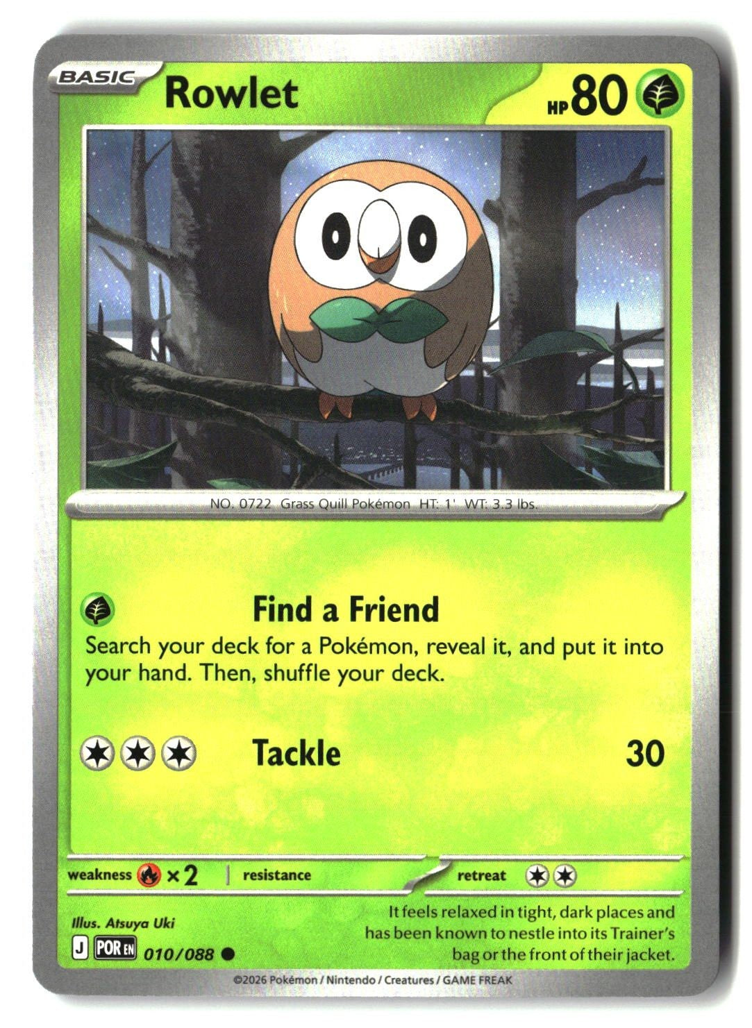 Rowlet - 010/088 - [POR - ME03: Perfect Order]