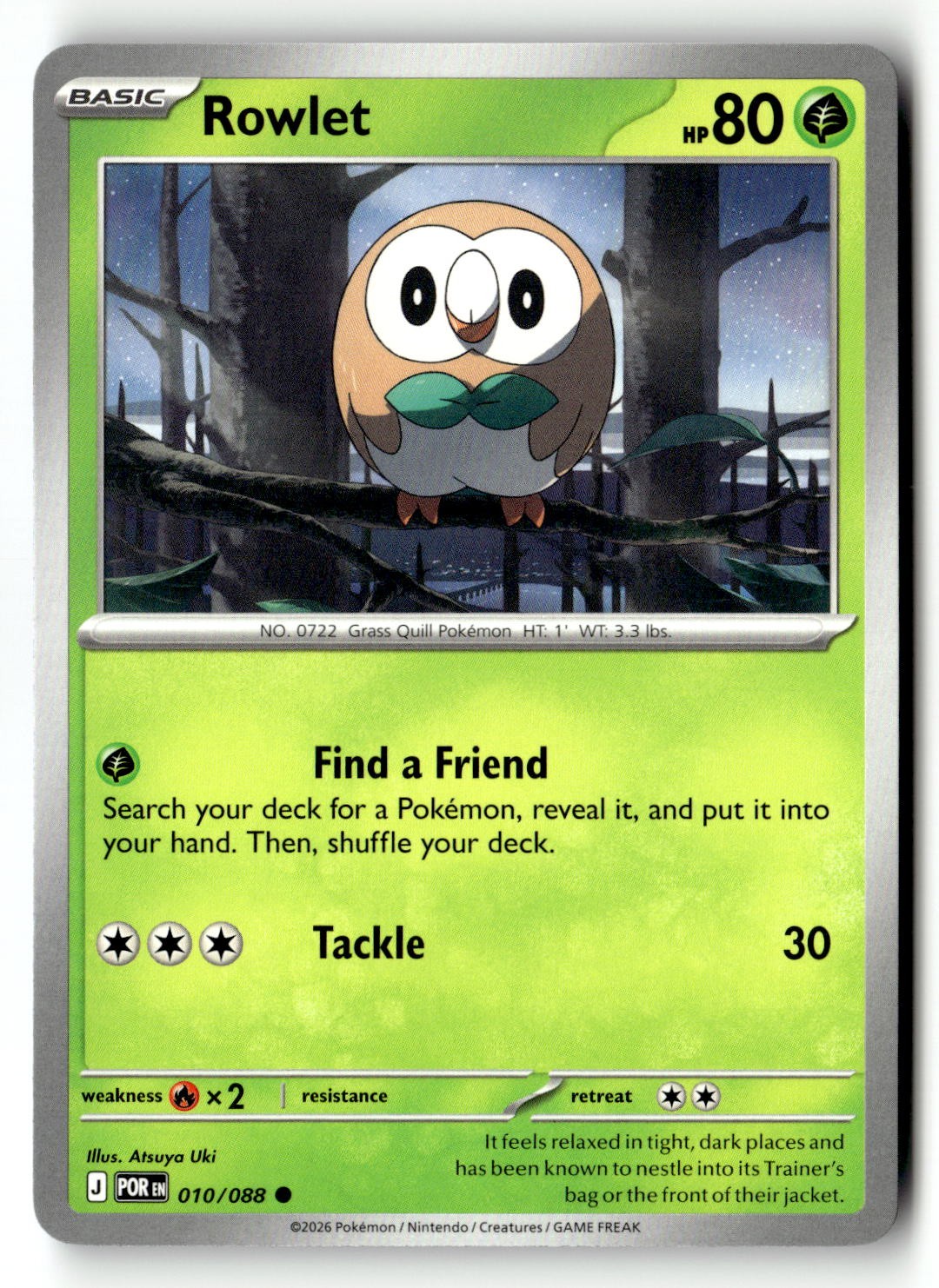 Rowlet - 010/088 - [POR - ME03: Perfect Order]