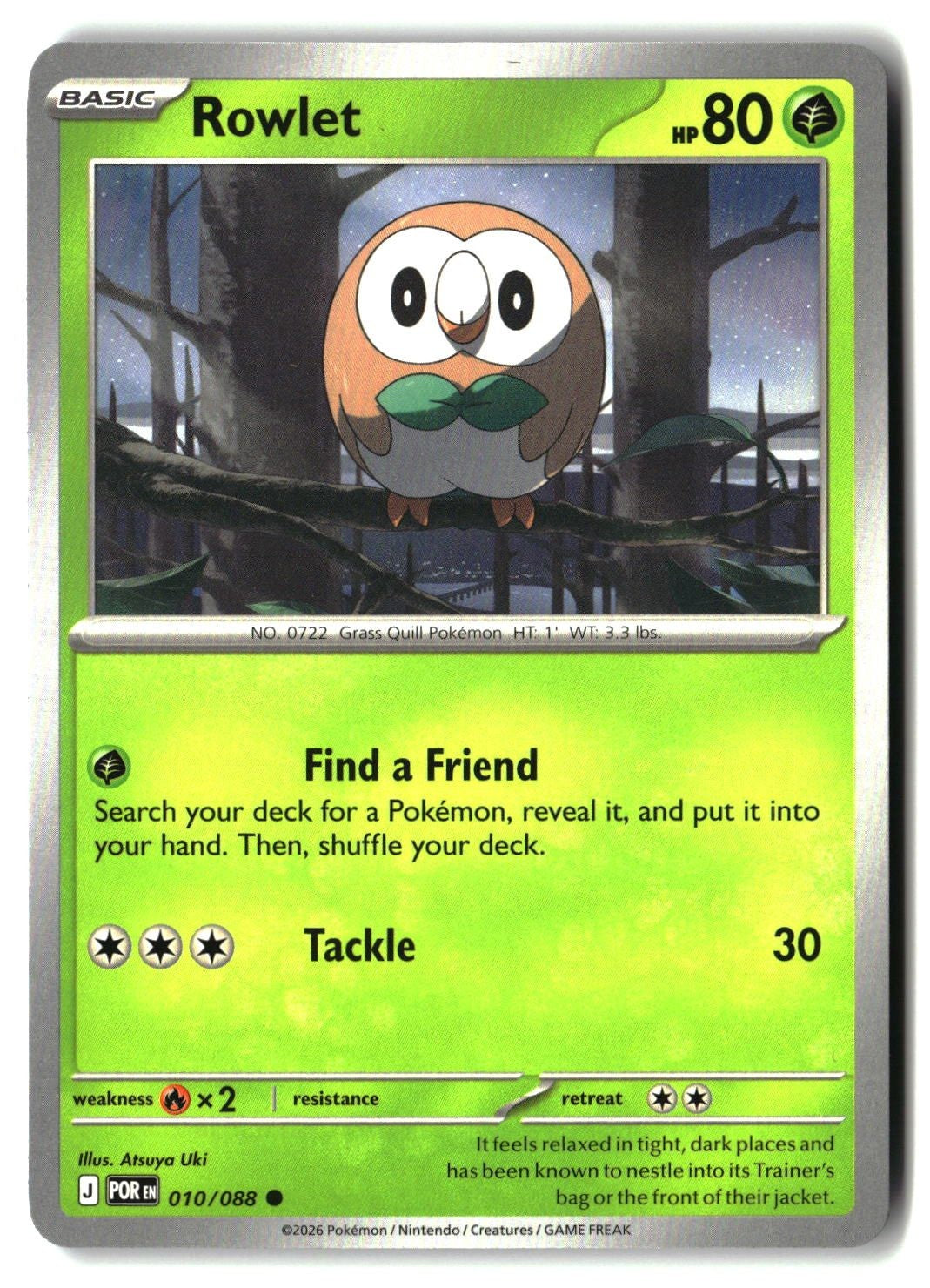 Rowlet - 010/088 - [POR - ME03: Perfect Order]