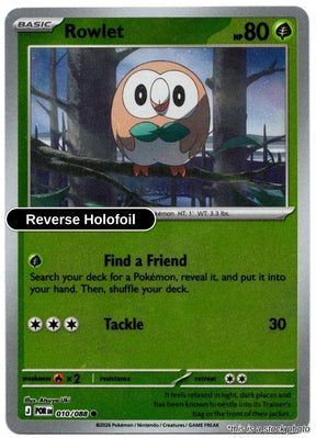 Rowlet - 010/088 - [POR - ME03: Perfect Order] - Reverse Holofoil