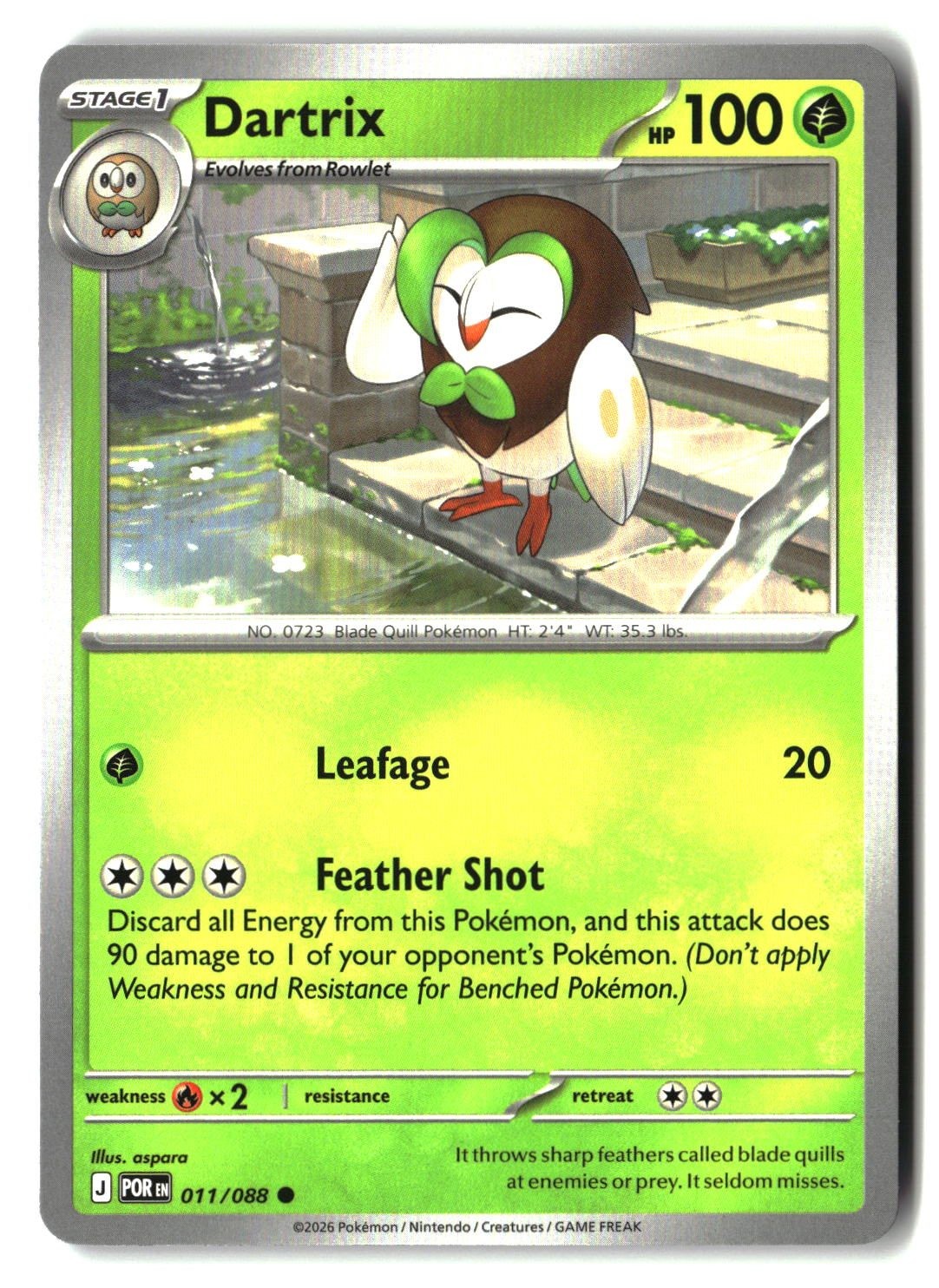 Dartrix - 011/088 - [POR - ME03: Perfect Order]