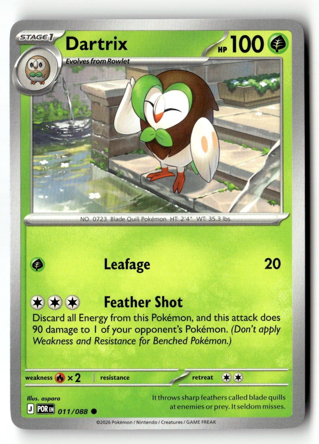 Dartrix - 011/088 - [POR - ME03: Perfect Order]