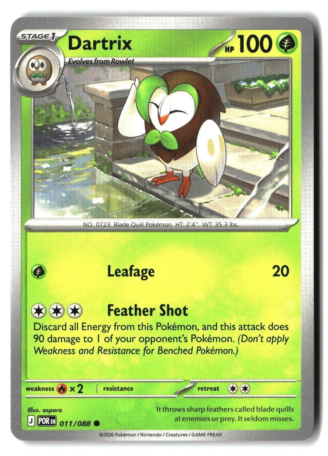 Dartrix - 011/088 - [POR - ME03: Perfect Order]