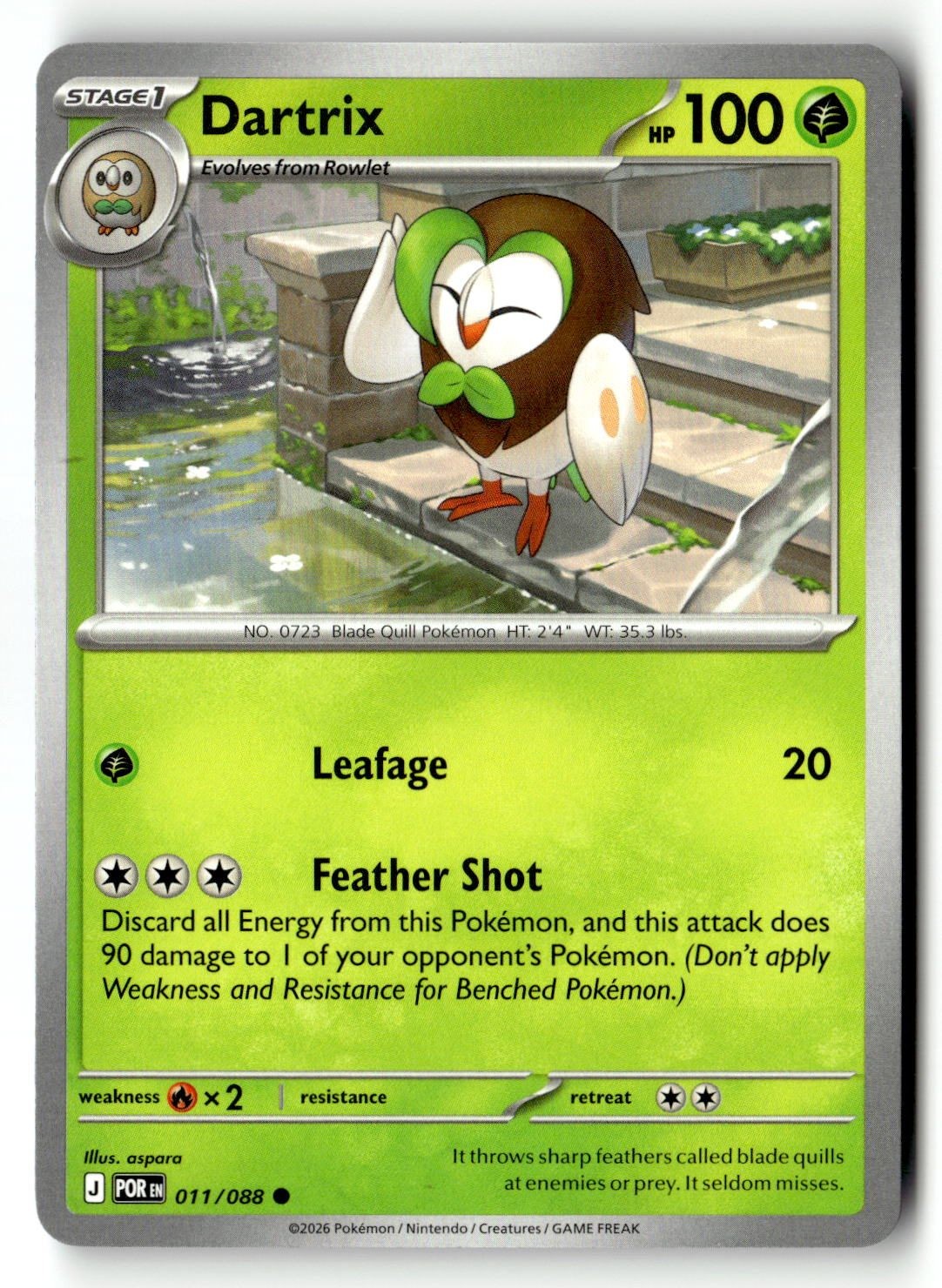Dartrix - 011/088 - [POR - ME03: Perfect Order]