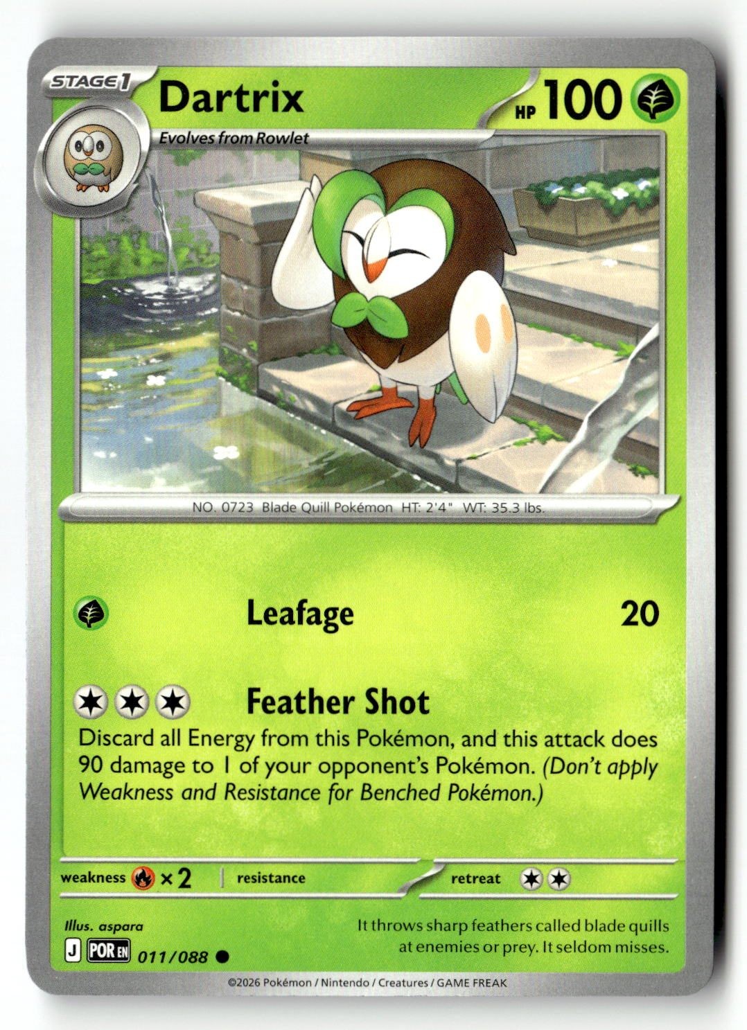 Dartrix - 011/088 - [POR - ME03: Perfect Order]