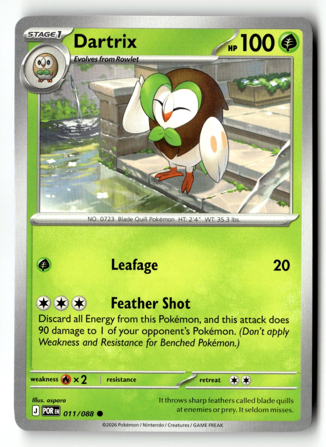 Dartrix - 011/088 - [POR - ME03: Perfect Order]