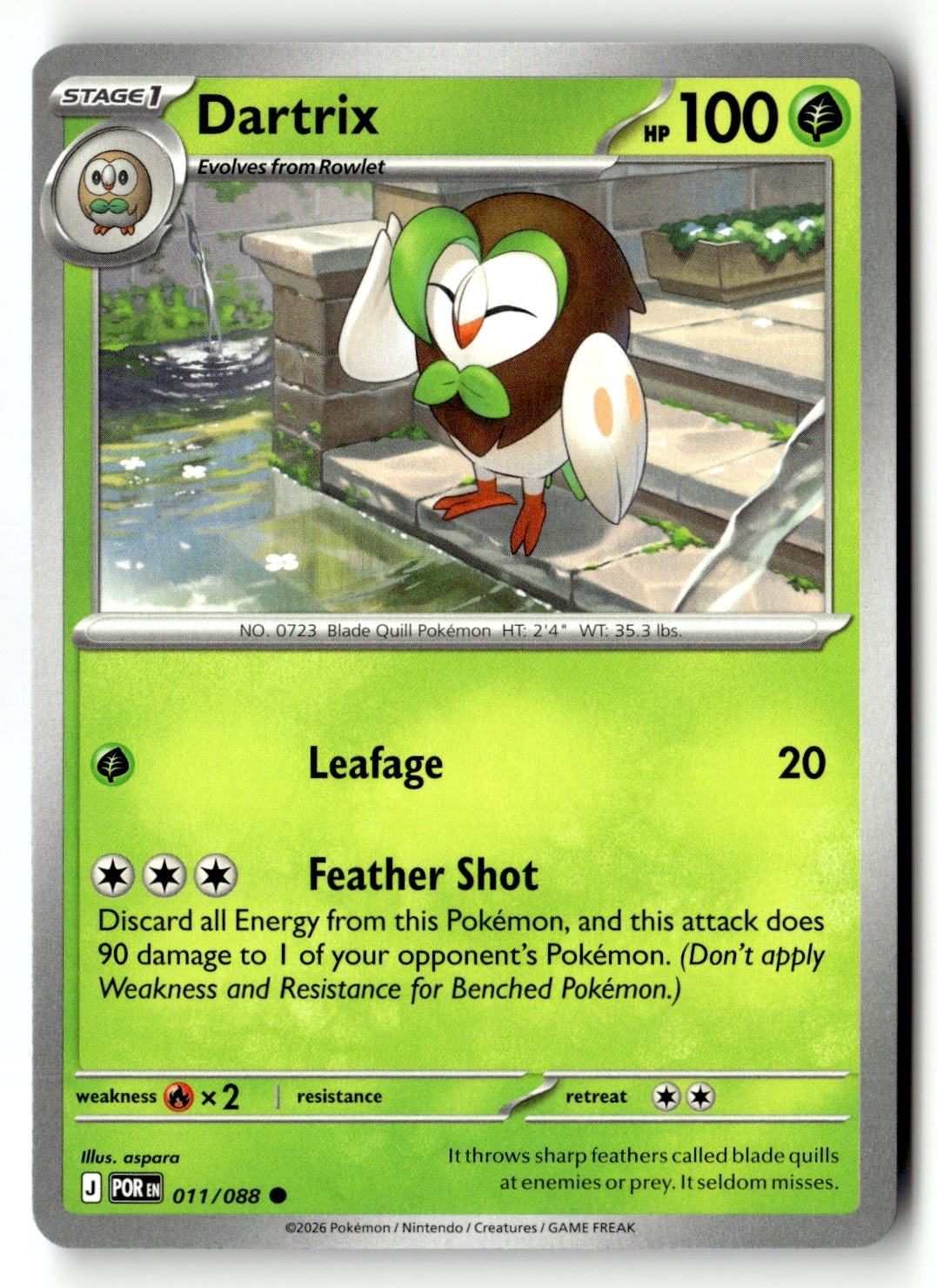 Dartrix - 011/088 - [POR - ME03: Perfect Order]