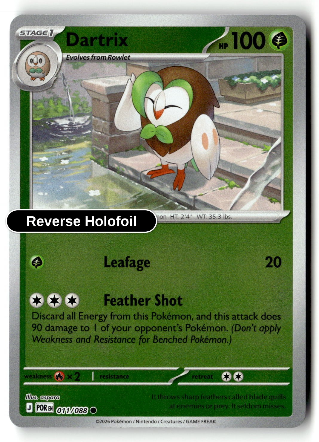 Dartrix - 011/088 - [POR - ME03: Perfect Order] - Reverse Holofoil