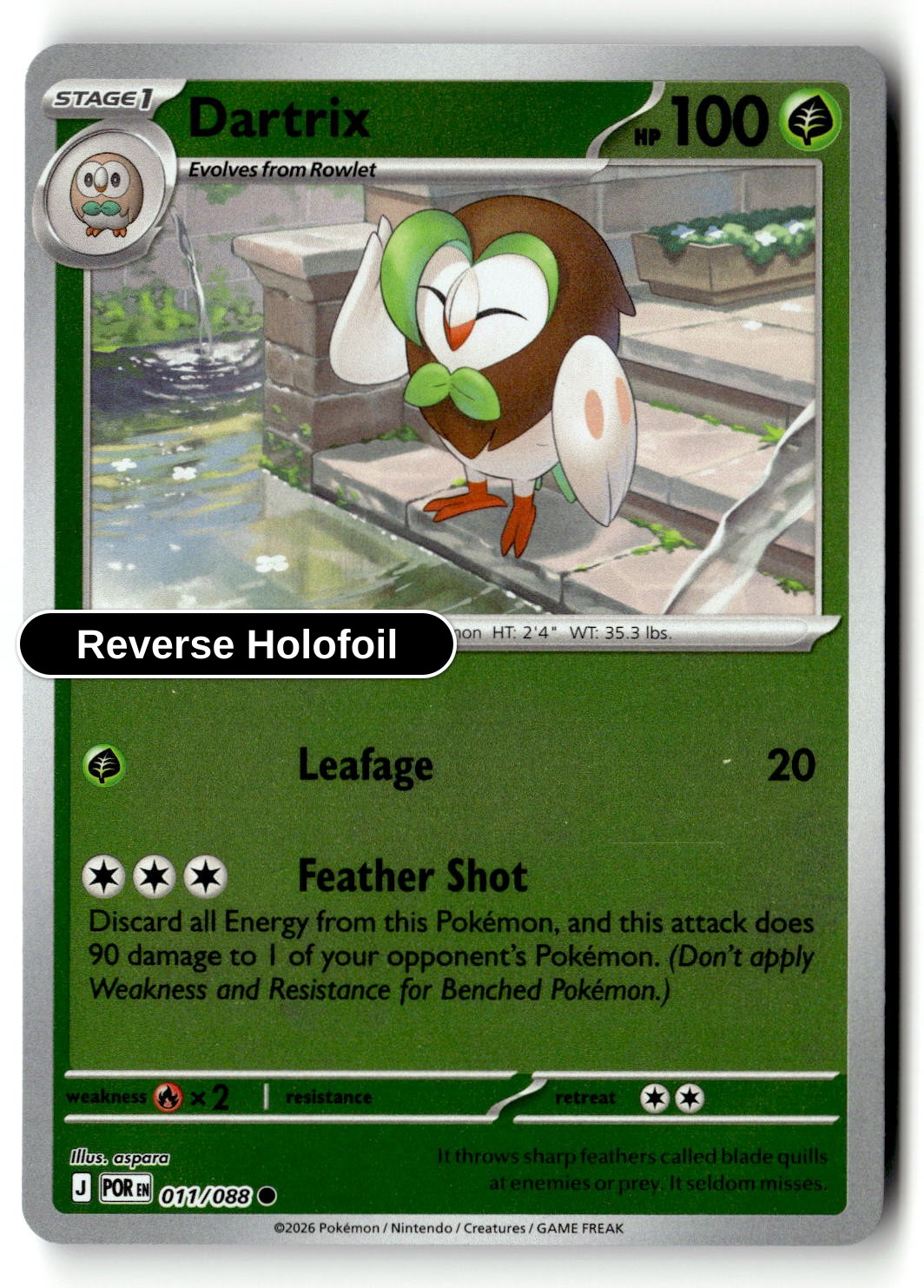 Dartrix - 011/088 - [POR - ME03: Perfect Order] - Reverse Holofoil