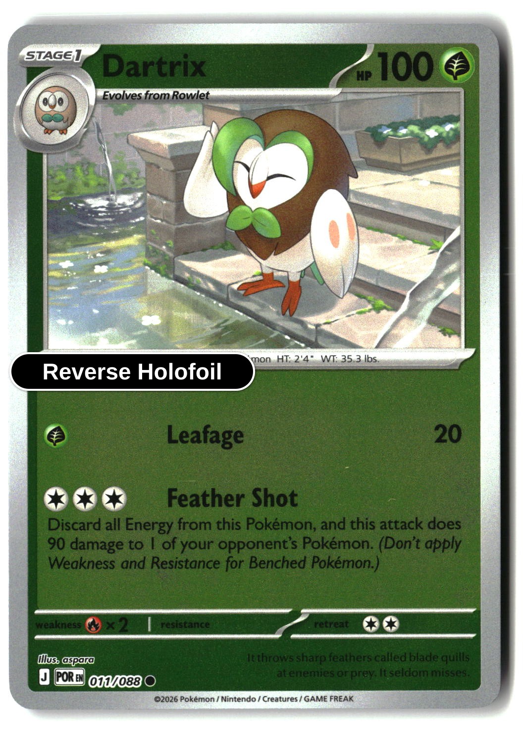 Dartrix - 011/088 - [POR - ME03: Perfect Order] - Reverse Holofoil