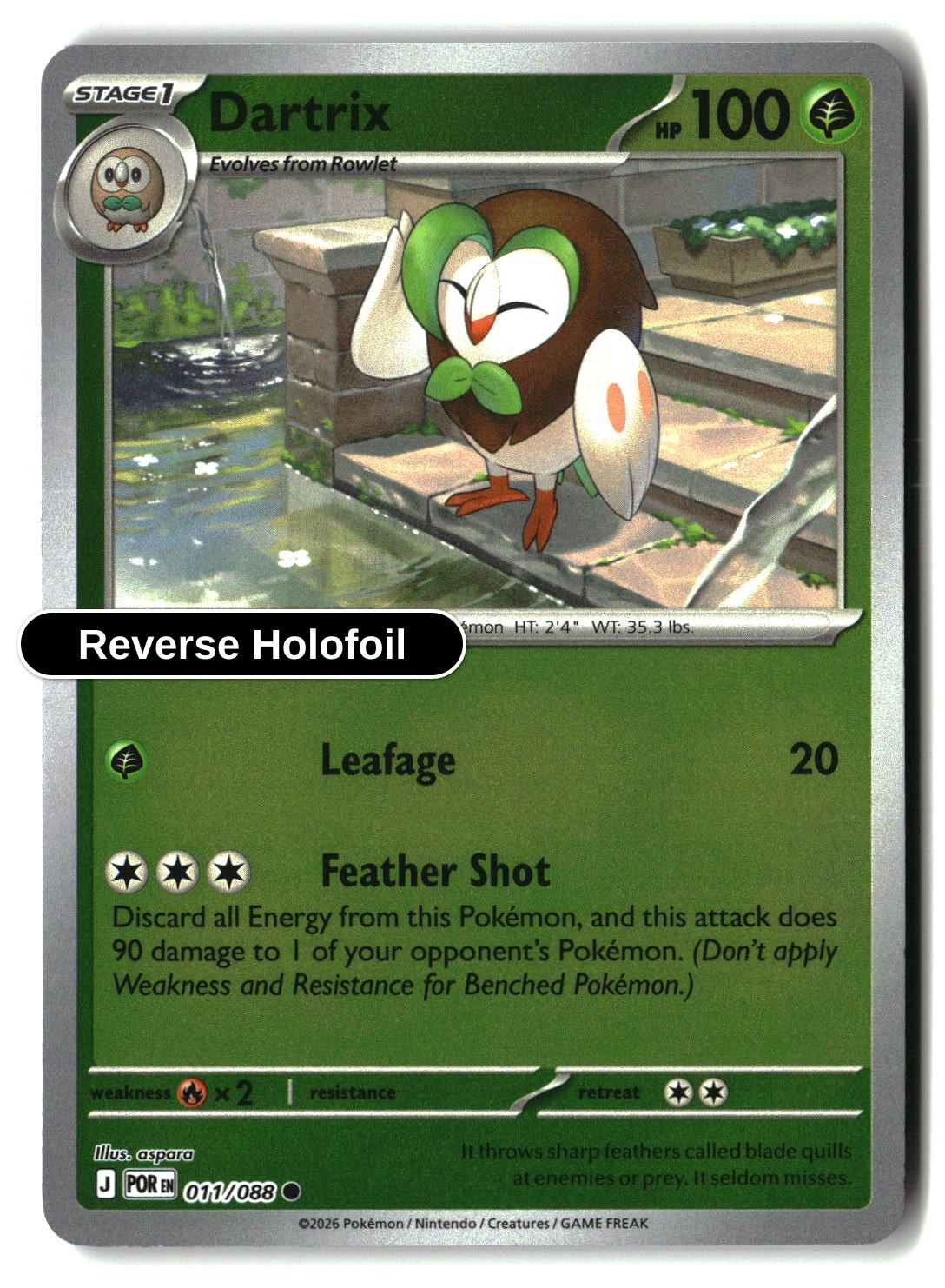 Dartrix - 011/088 - [POR - ME03: Perfect Order] - Reverse Holofoil