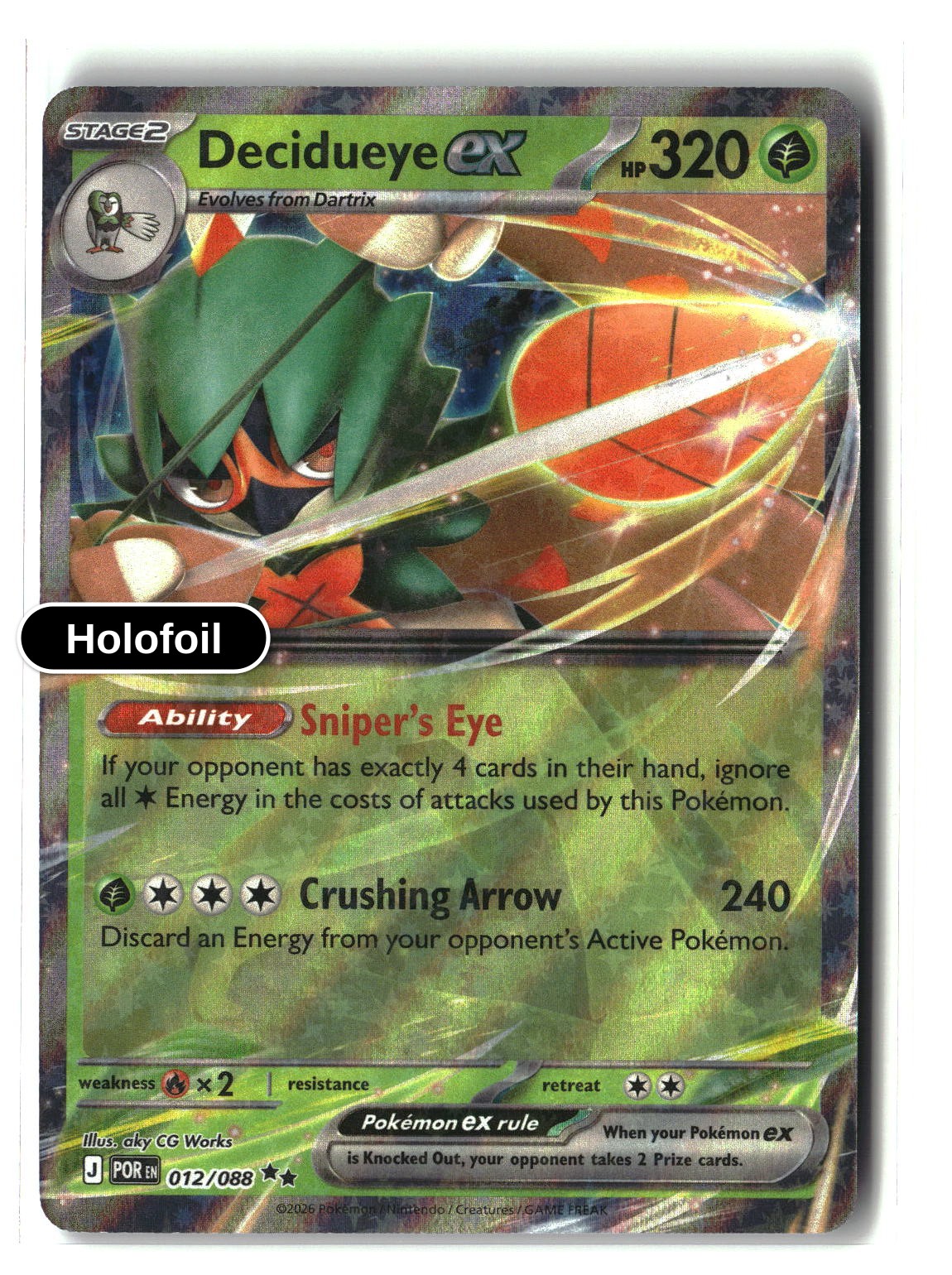 Decidueye ex - 012/088