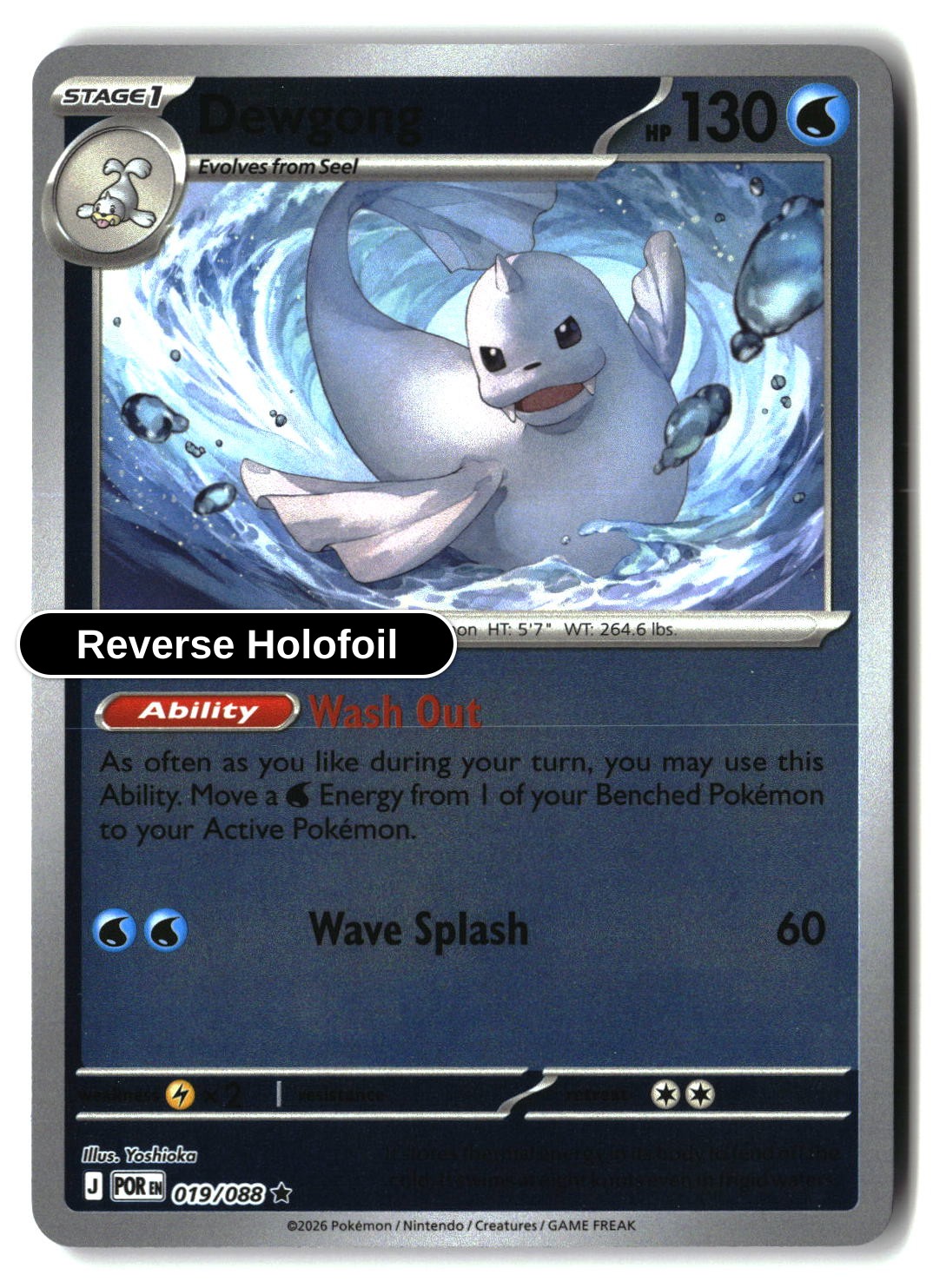 Dewgong - 019/088 - [POR - ME03: Perfect Order] - Reverse Holofoil