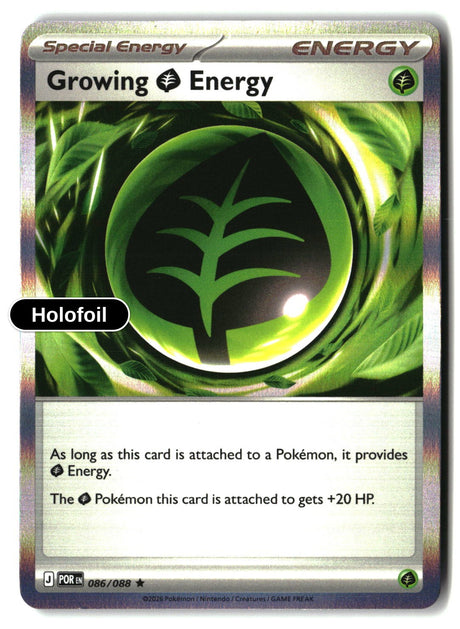 Growing Grass Energy - 086/088 - [POR - ME03: Perfect Order] - Holofoil