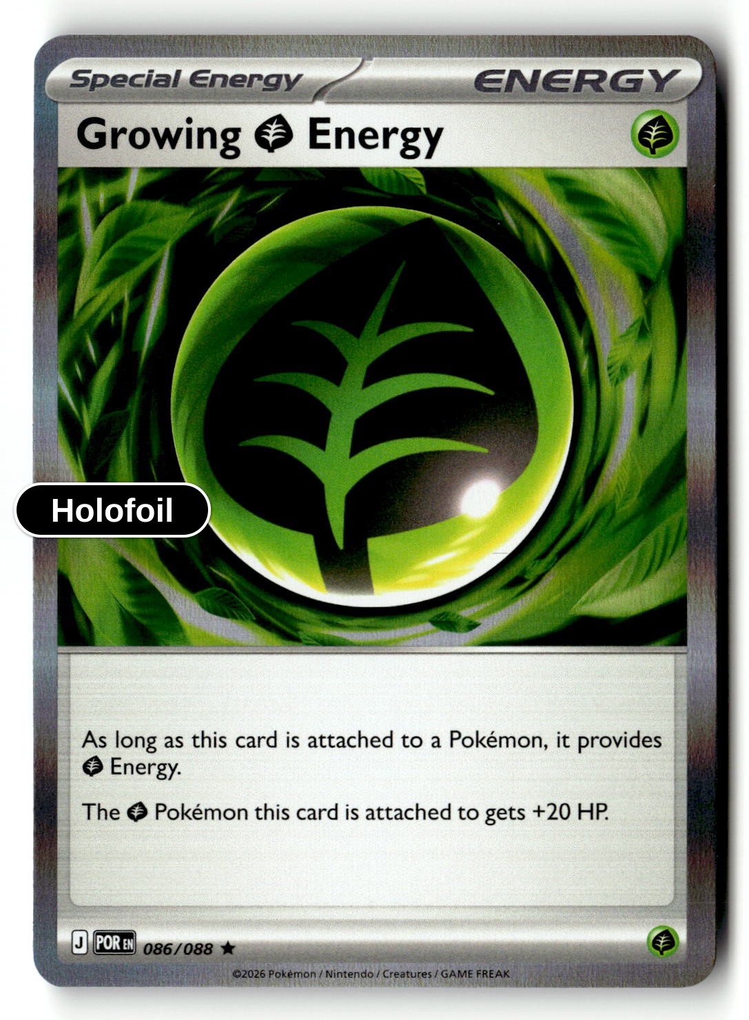 Growing Grass Energy - 086/088 - [POR - ME03: Perfect Order] - Holofoil