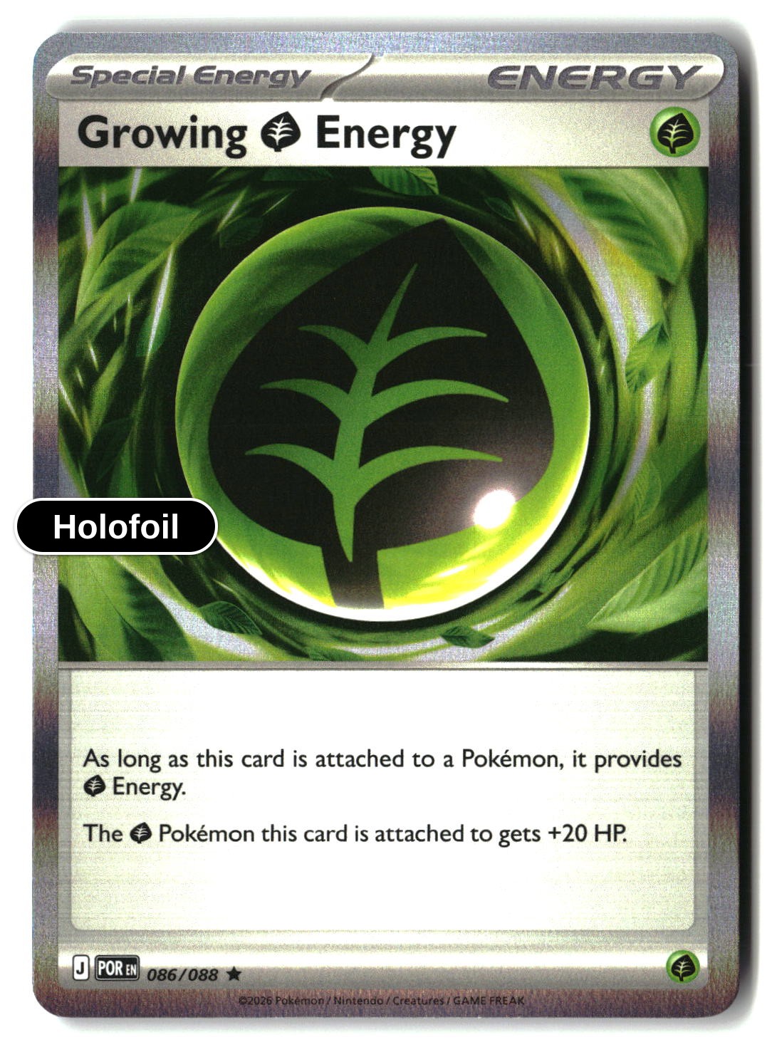 Growing Grass Energy - 086/088 - [POR - ME03: Perfect Order] - Holofoil