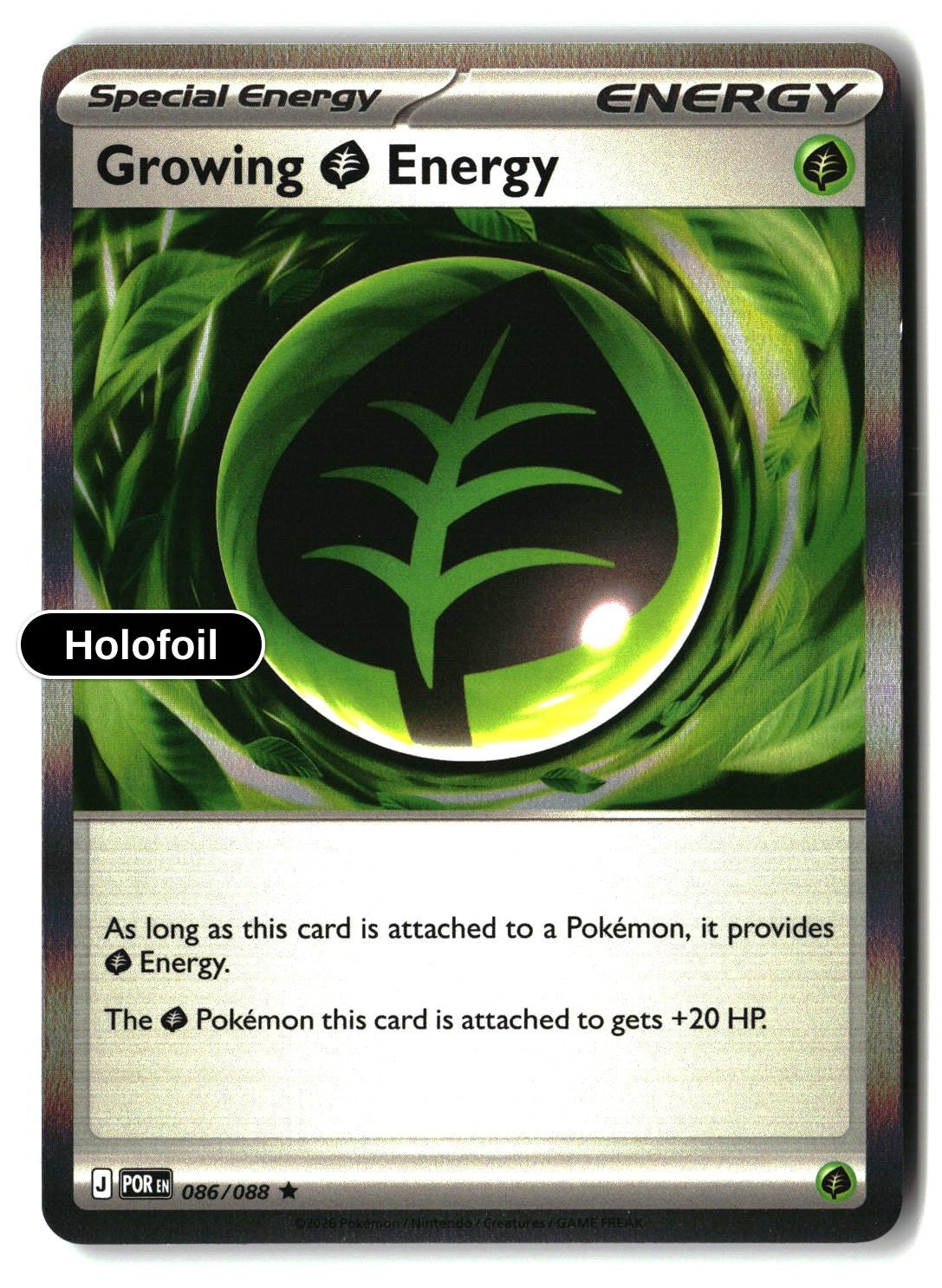 Growing Grass Energy - 086/088 - [POR - ME03: Perfect Order] - Holofoil