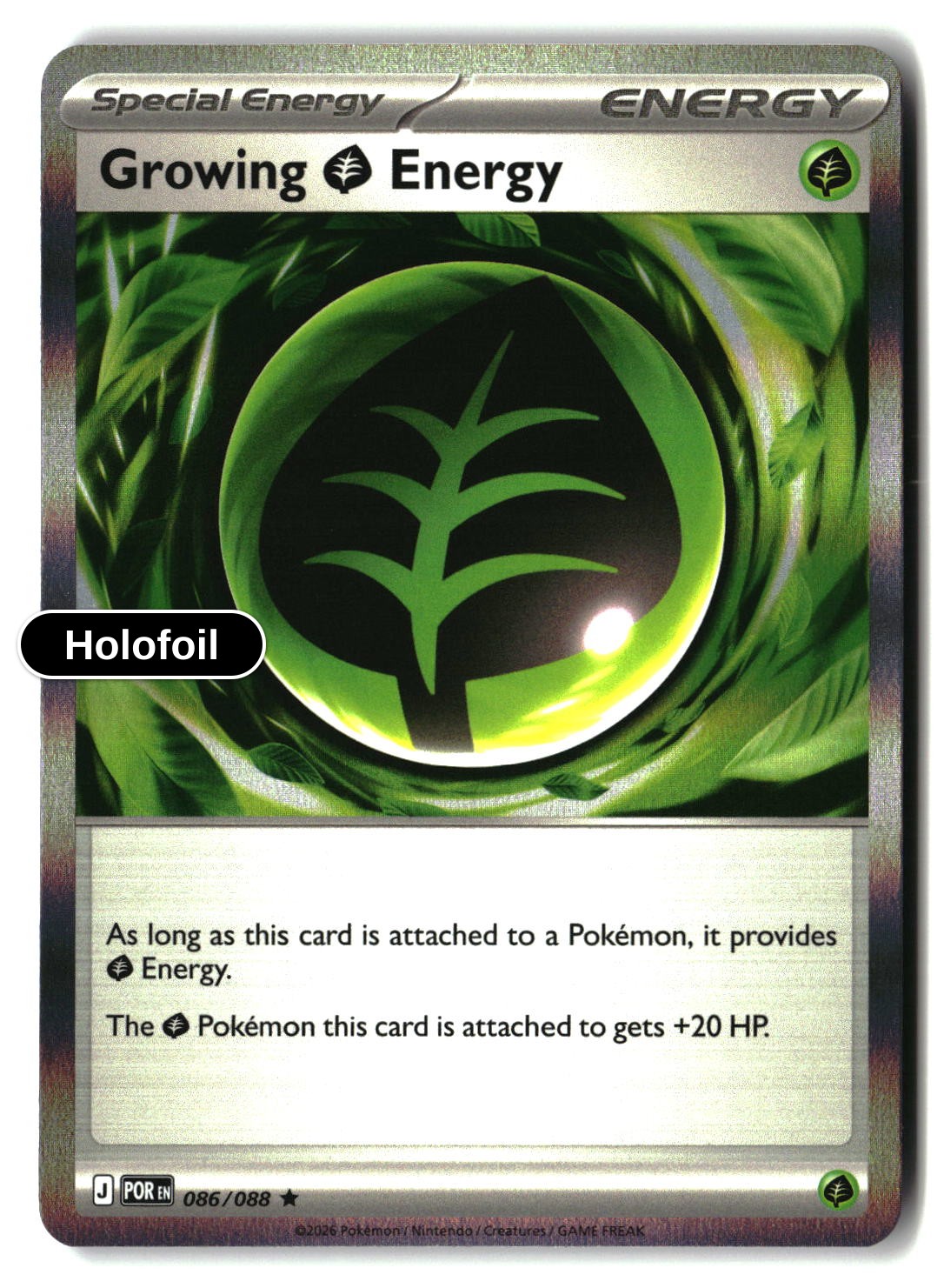 Growing Grass Energy - 086/088 - [POR - ME03: Perfect Order] - Holofoil