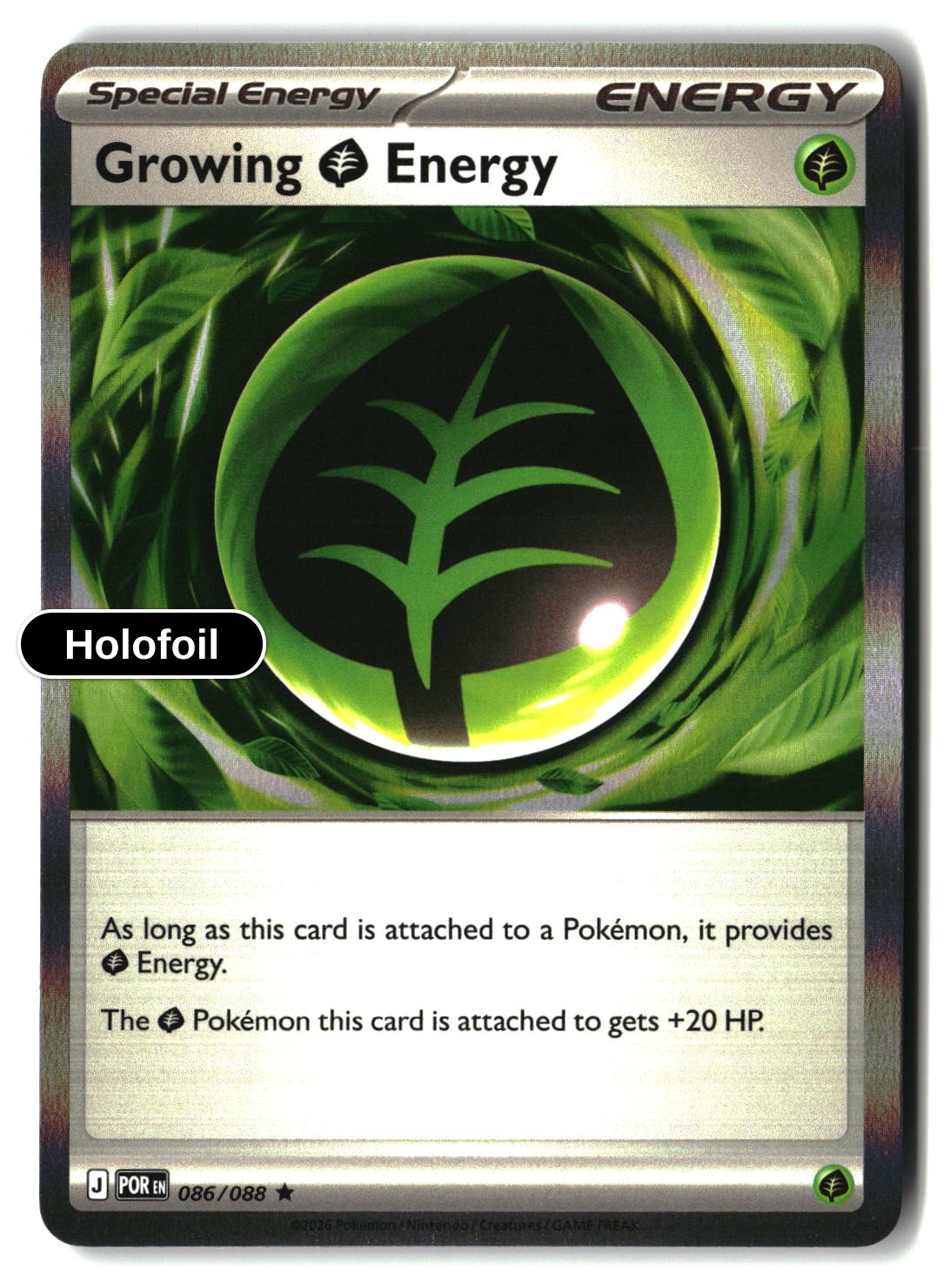 Growing Grass Energy - 086/088 - [POR - ME03: Perfect Order] - Holofoil