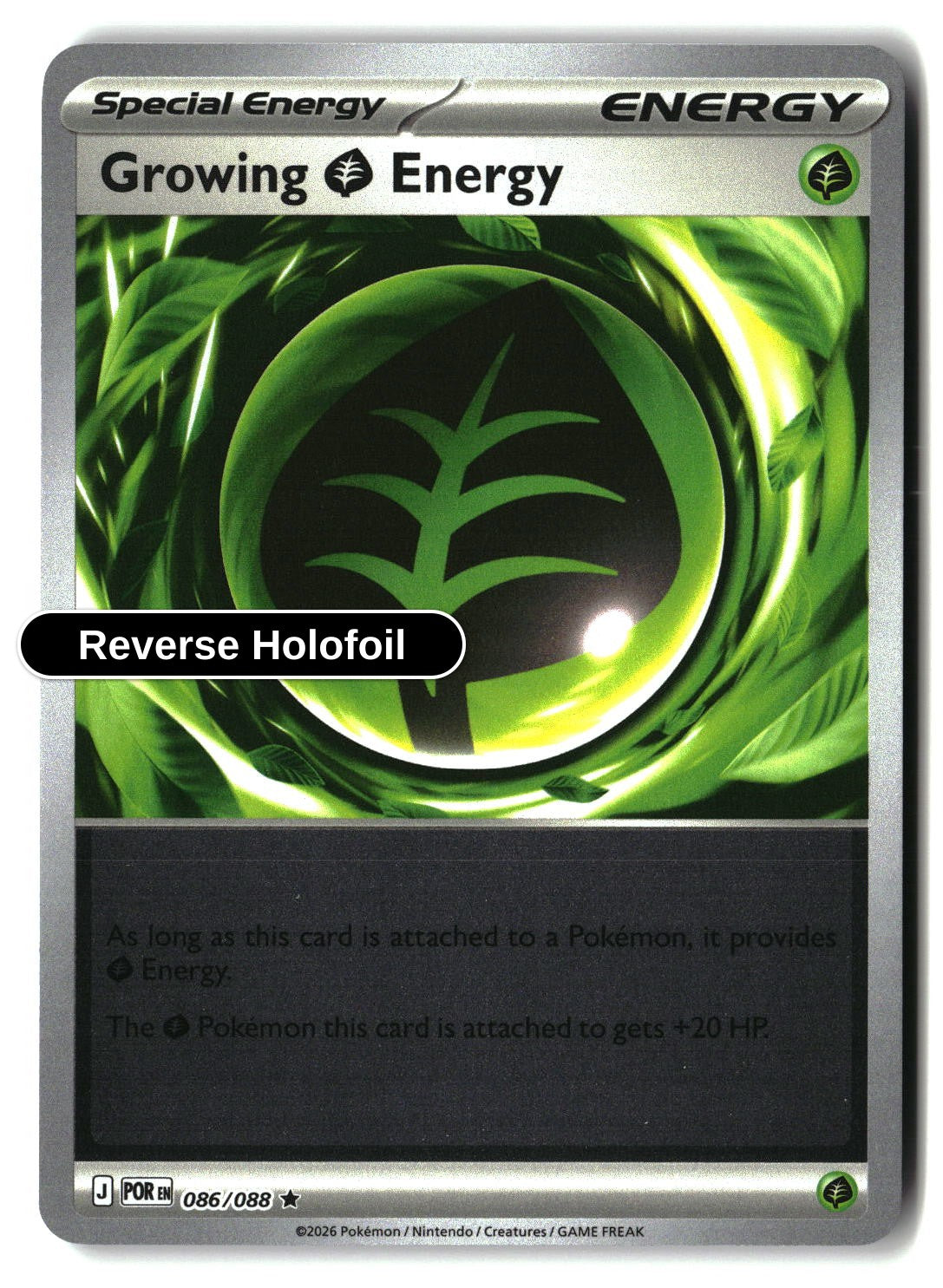 Growing Grass Energy - 086/088 - [POR - ME03: Perfect Order] - Reverse Holofoil