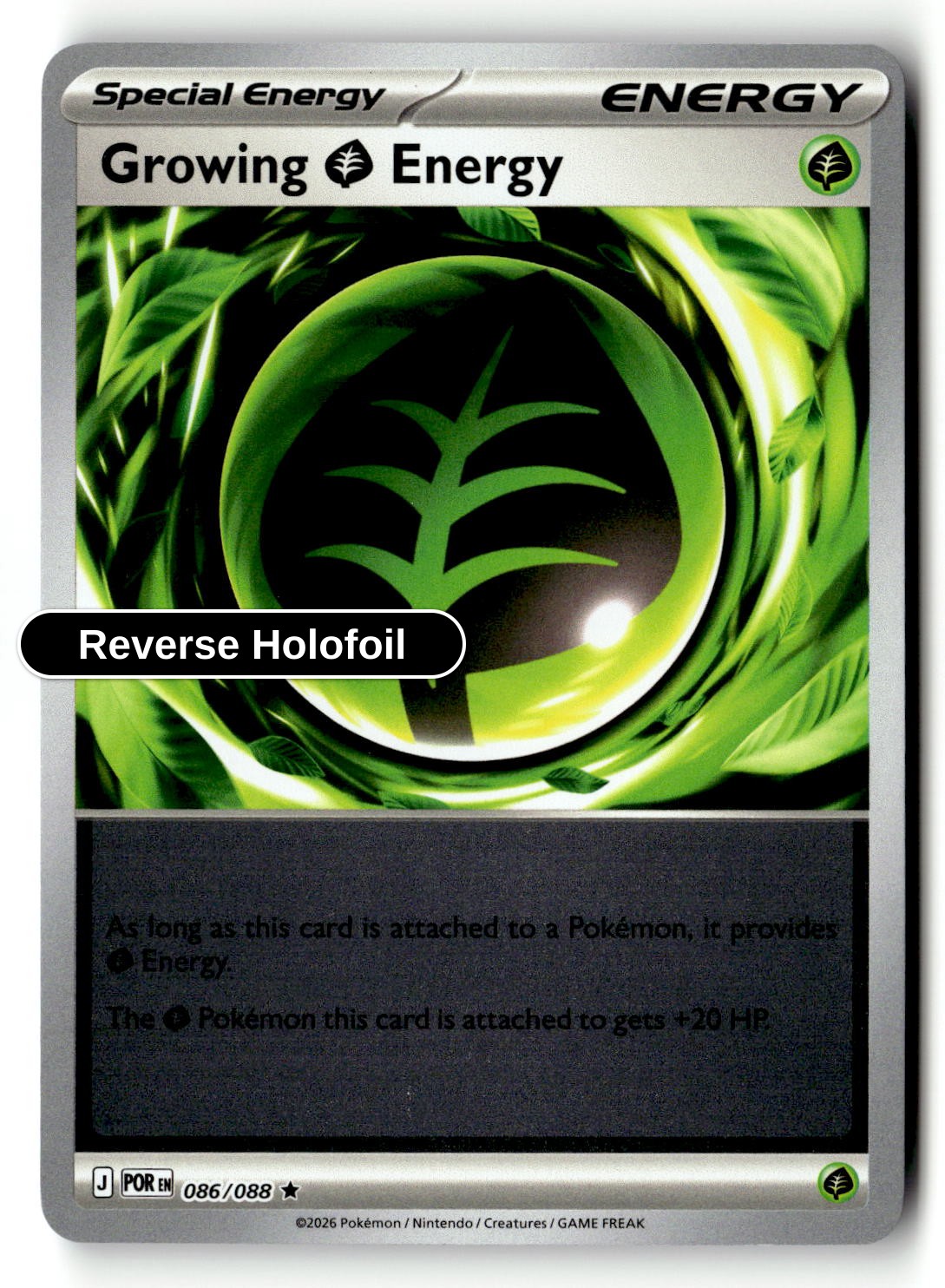 Growing Grass Energy - 086/088 - [POR - ME03: Perfect Order] - Reverse Holofoil