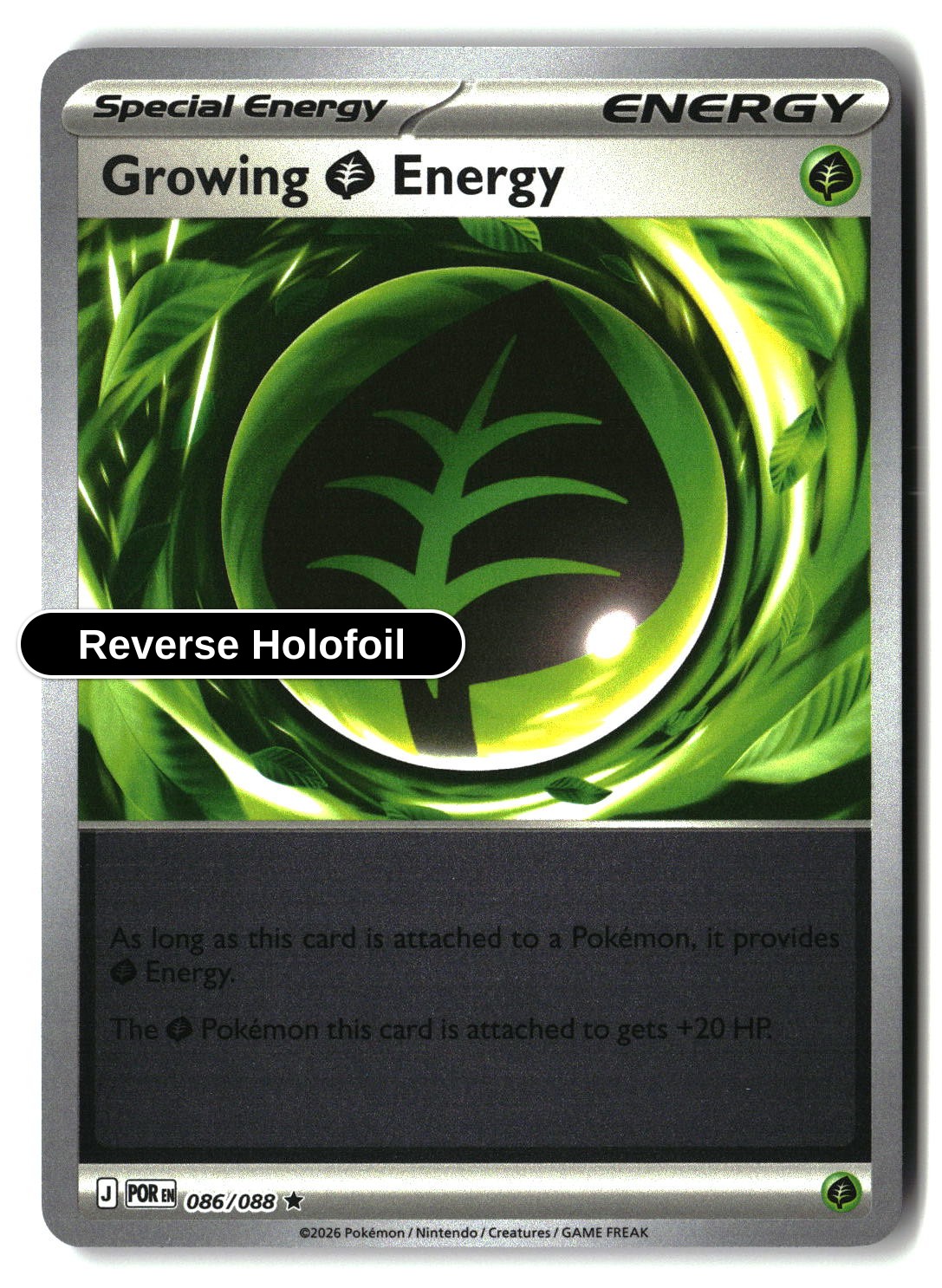 Growing Grass Energy - 086/088 - [POR - ME03: Perfect Order] - Reverse Holofoil
