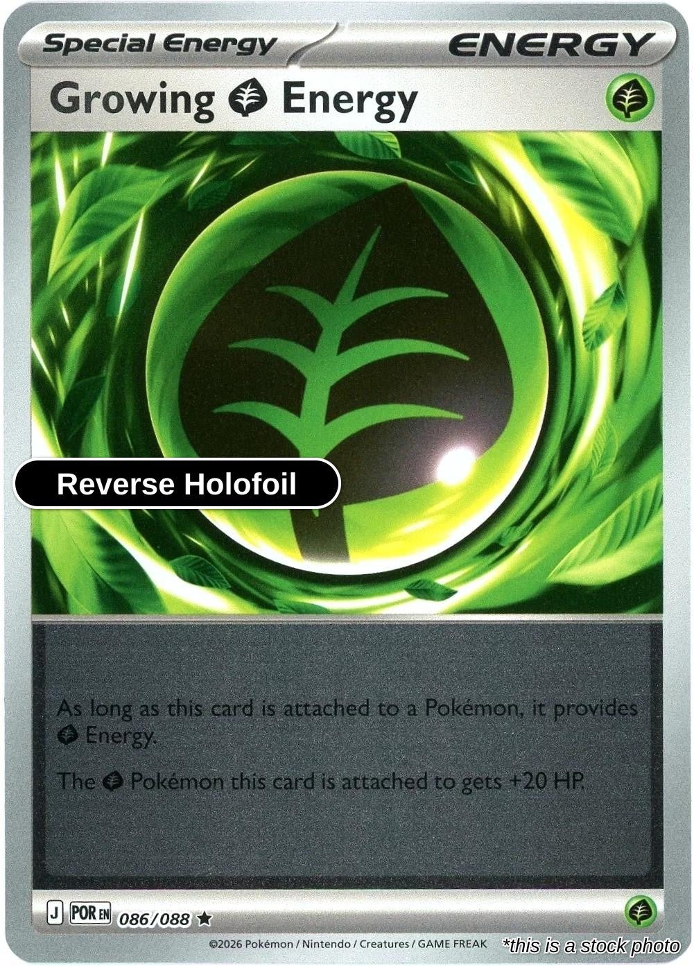 Growing Grass Energy - 086/088 - [POR - ME03: Perfect Order] - Reverse Holofoil