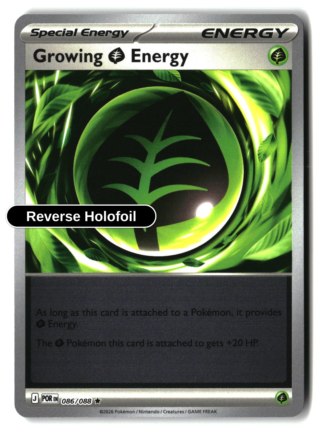 Growing Grass Energy - 086/088 - [POR - ME03: Perfect Order] - Reverse Holofoil