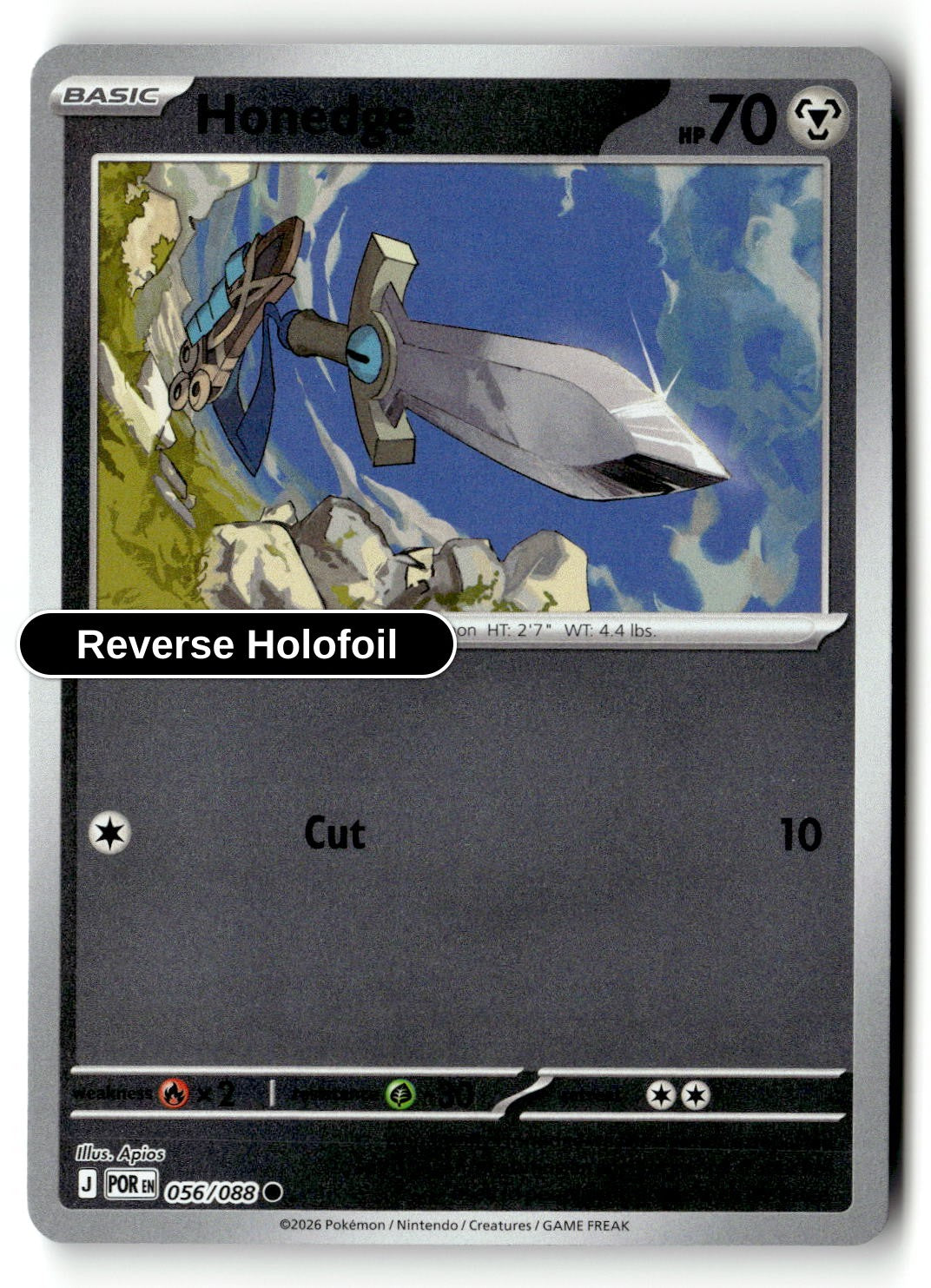 Honedge - 056/088 - [POR - ME03: Perfect Order] - Reverse Holofoil