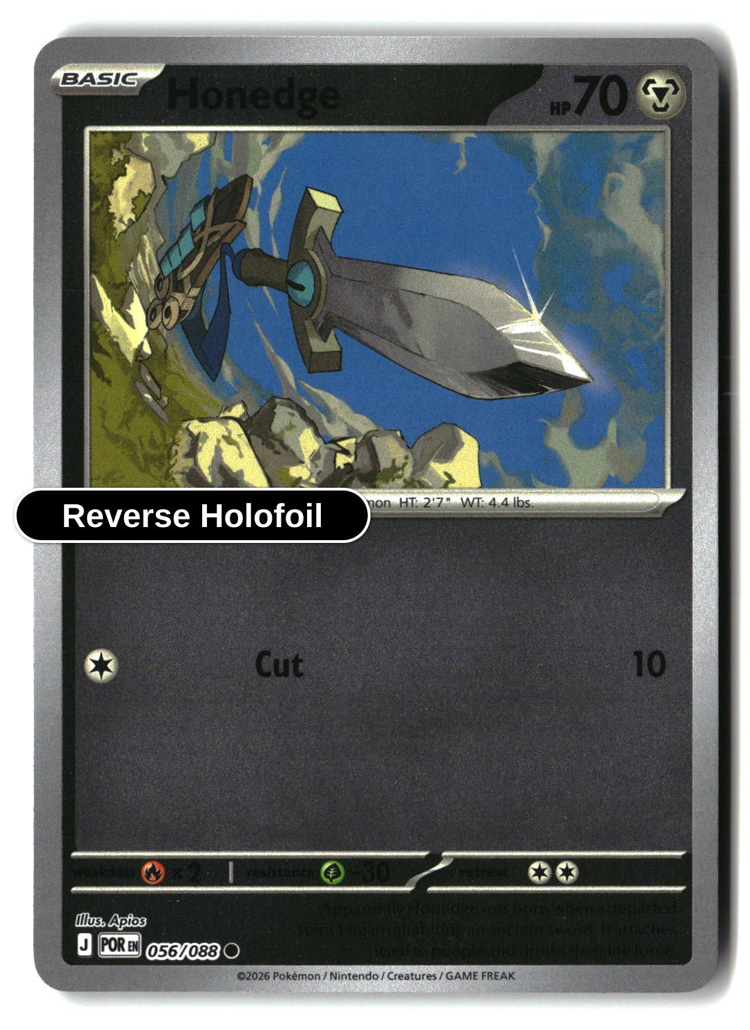 Honedge - 056/088 - [POR - ME03: Perfect Order] - Reverse Holofoil