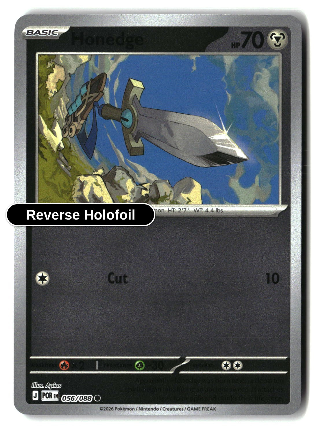 Honedge - 056/088 - [POR - ME03: Perfect Order] - Reverse Holofoil