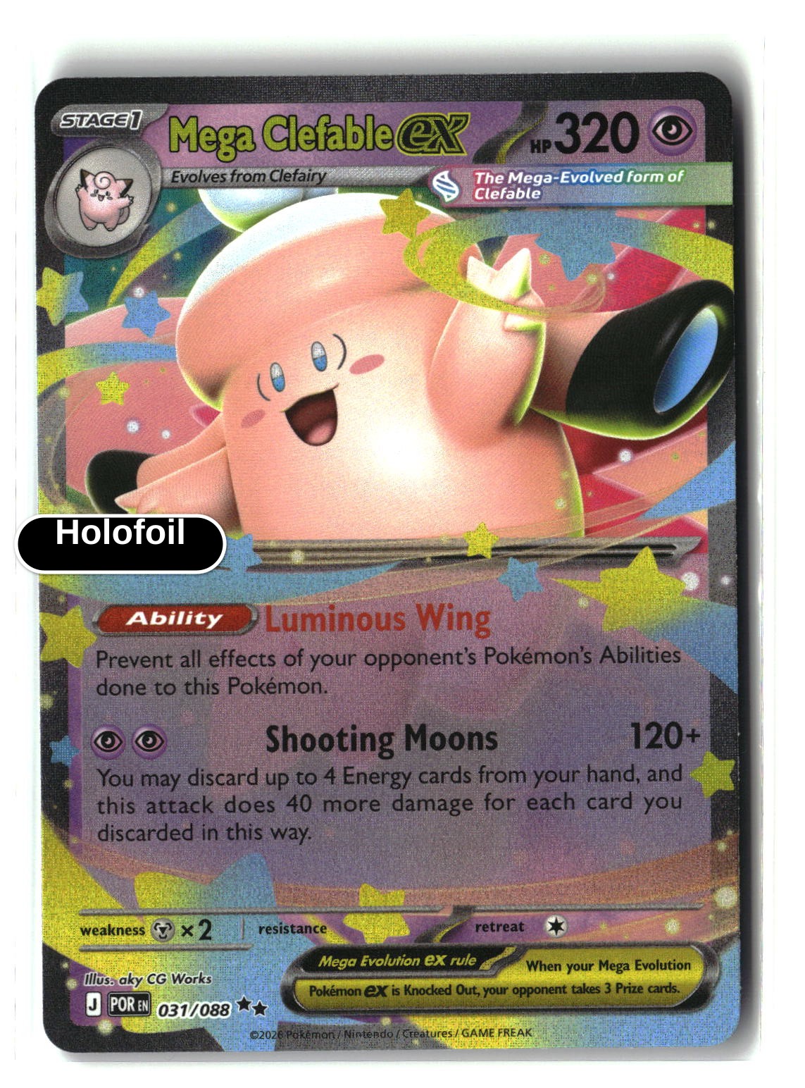 Mega Clefable ex - 031/088
