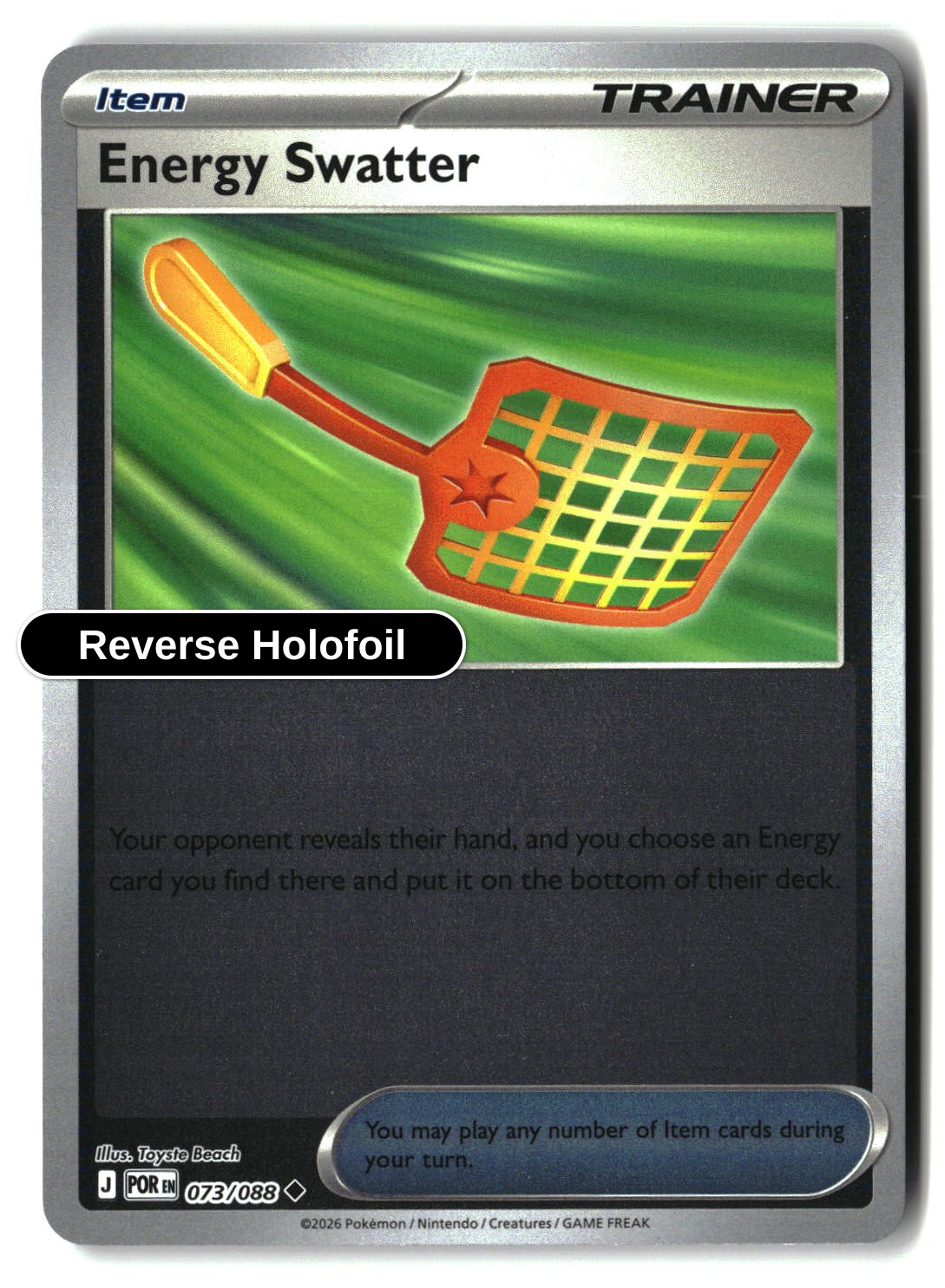 Energy Swatter - 073/088 - [POR - ME03: Perfect Order] - Reverse Holofoil