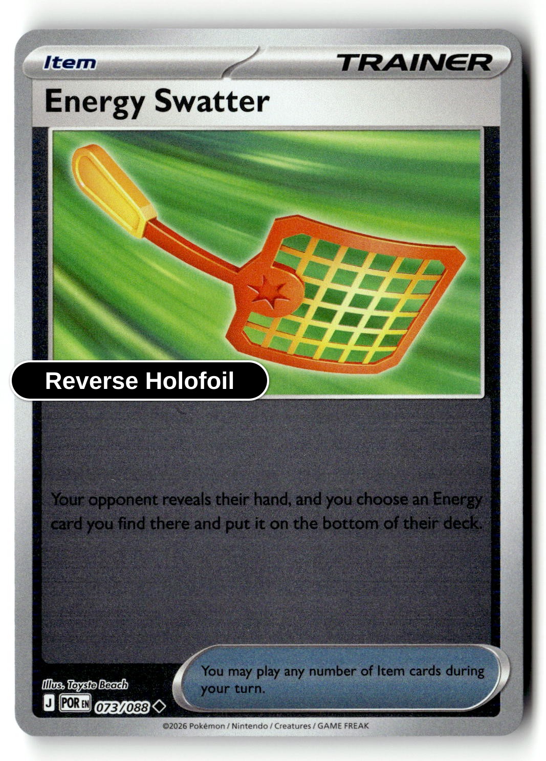 Energy Swatter - 073/088 - [POR - ME03: Perfect Order] - Reverse Holofoil