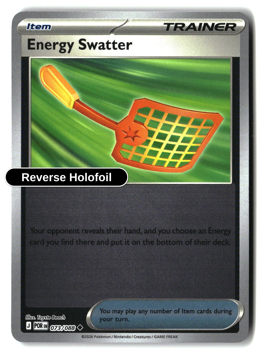 Energy Swatter - 073/088 - [POR - ME03: Perfect Order] - Reverse Holofoil