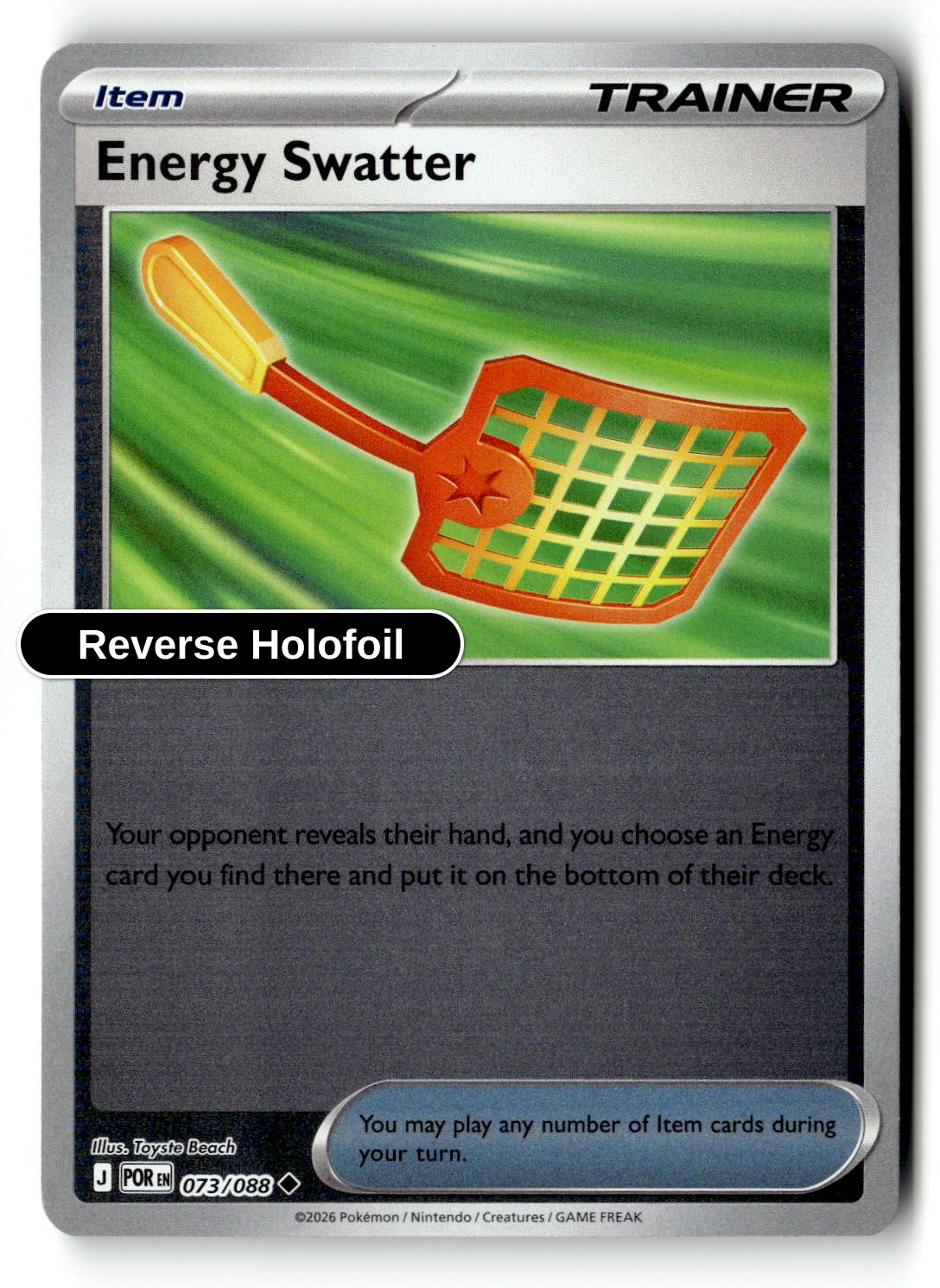 Energy Swatter - 073/088 - [POR - ME03: Perfect Order] - Reverse Holofoil