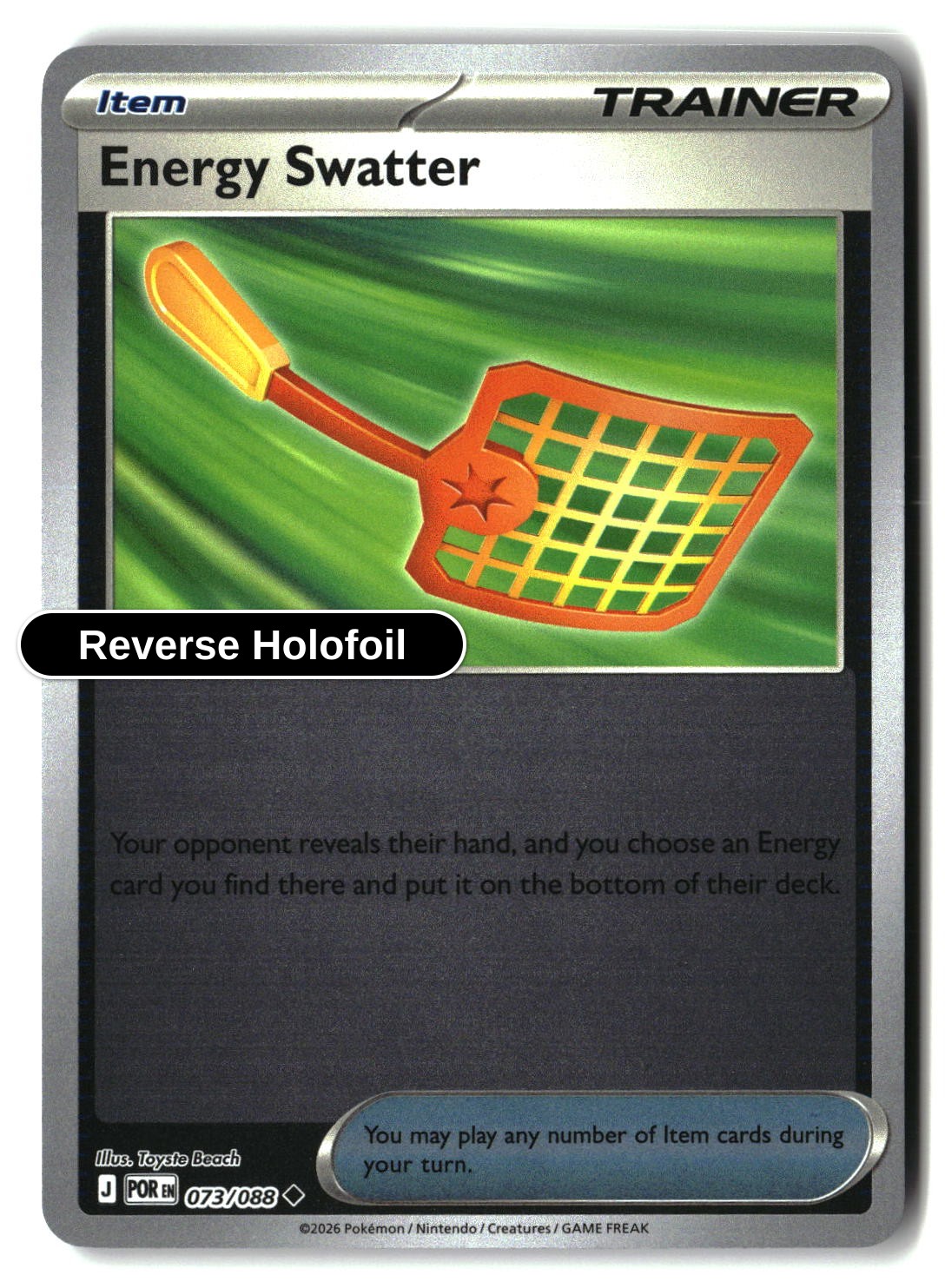 Energy Swatter - 073/088 - [POR - ME03: Perfect Order] - Reverse Holofoil