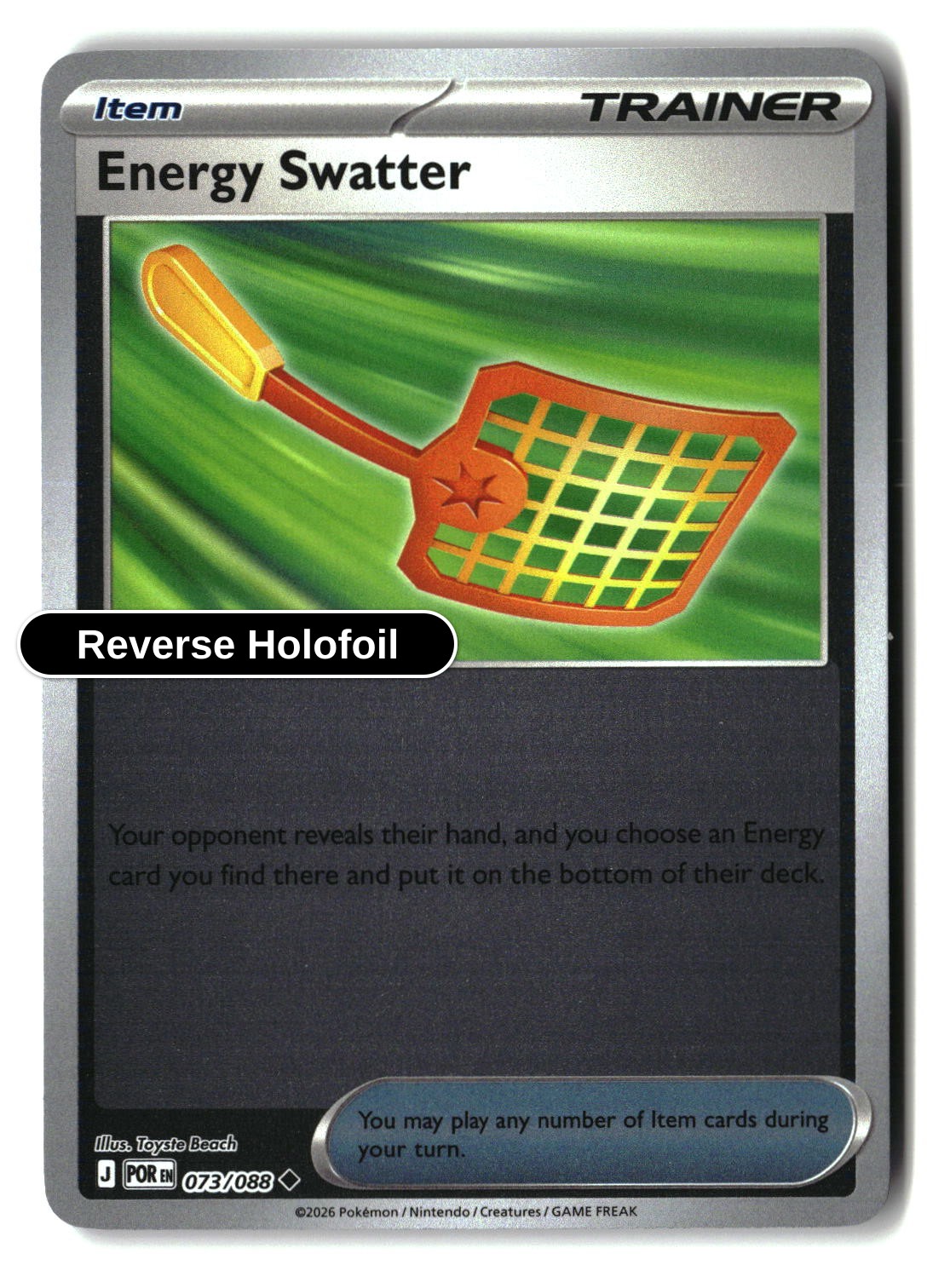 Energy Swatter - 073/088 - [POR - ME03: Perfect Order] - Reverse Holofoil