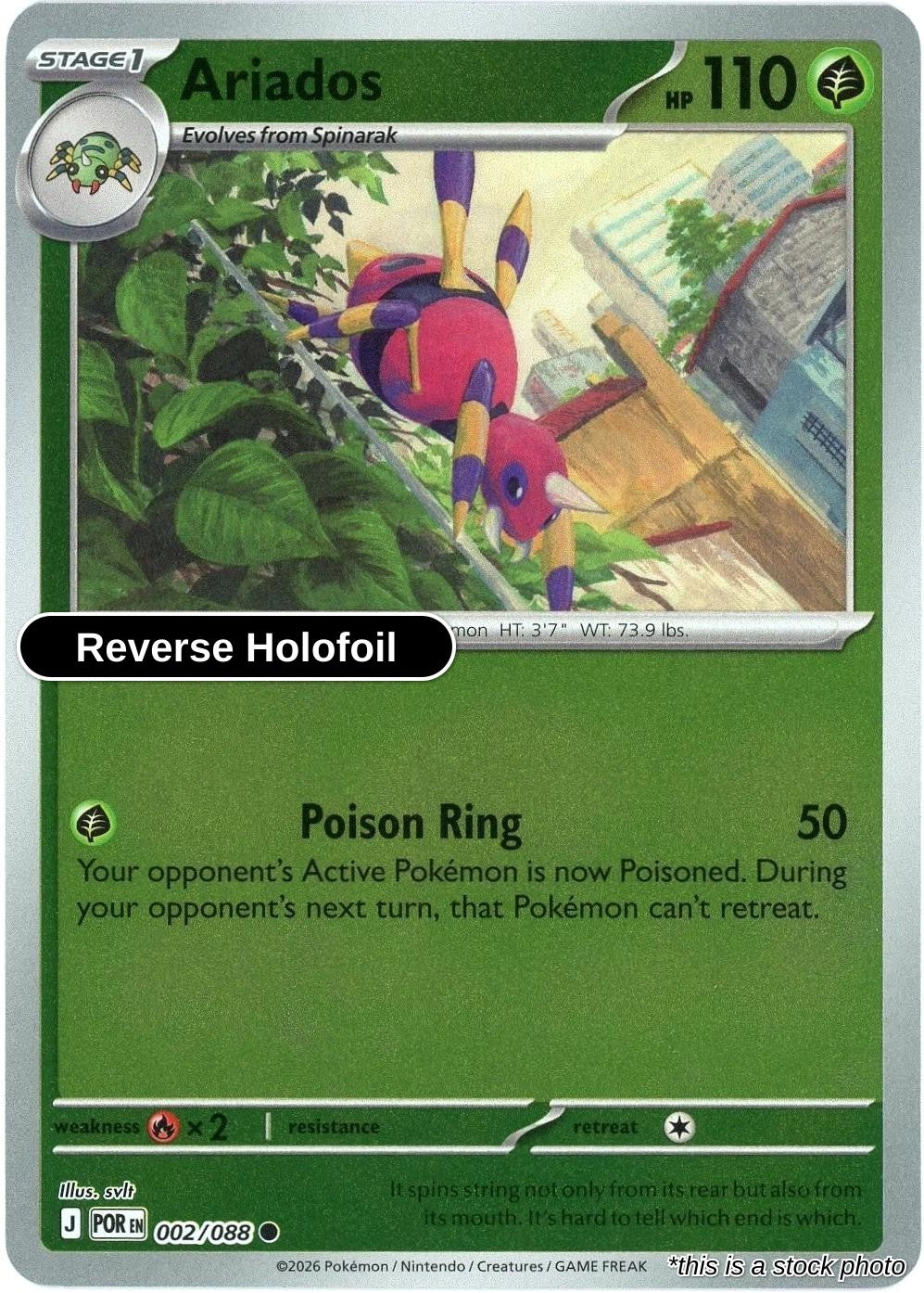 Ariados - 002/088 - [POR - ME03: Perfect Order] - Reverse Holofoil
